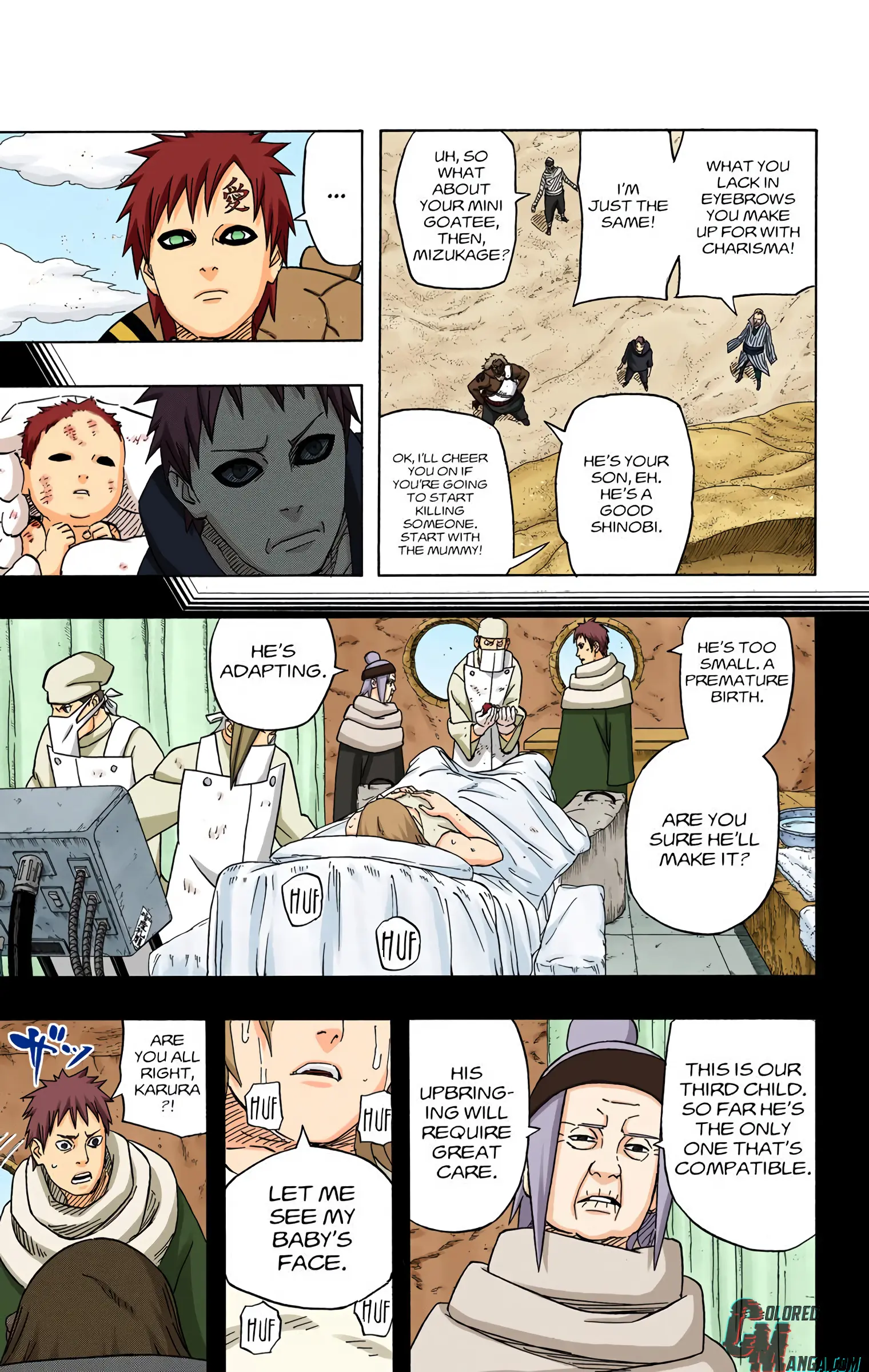 Naruto Colored Manga Online, chapter 547, page 3