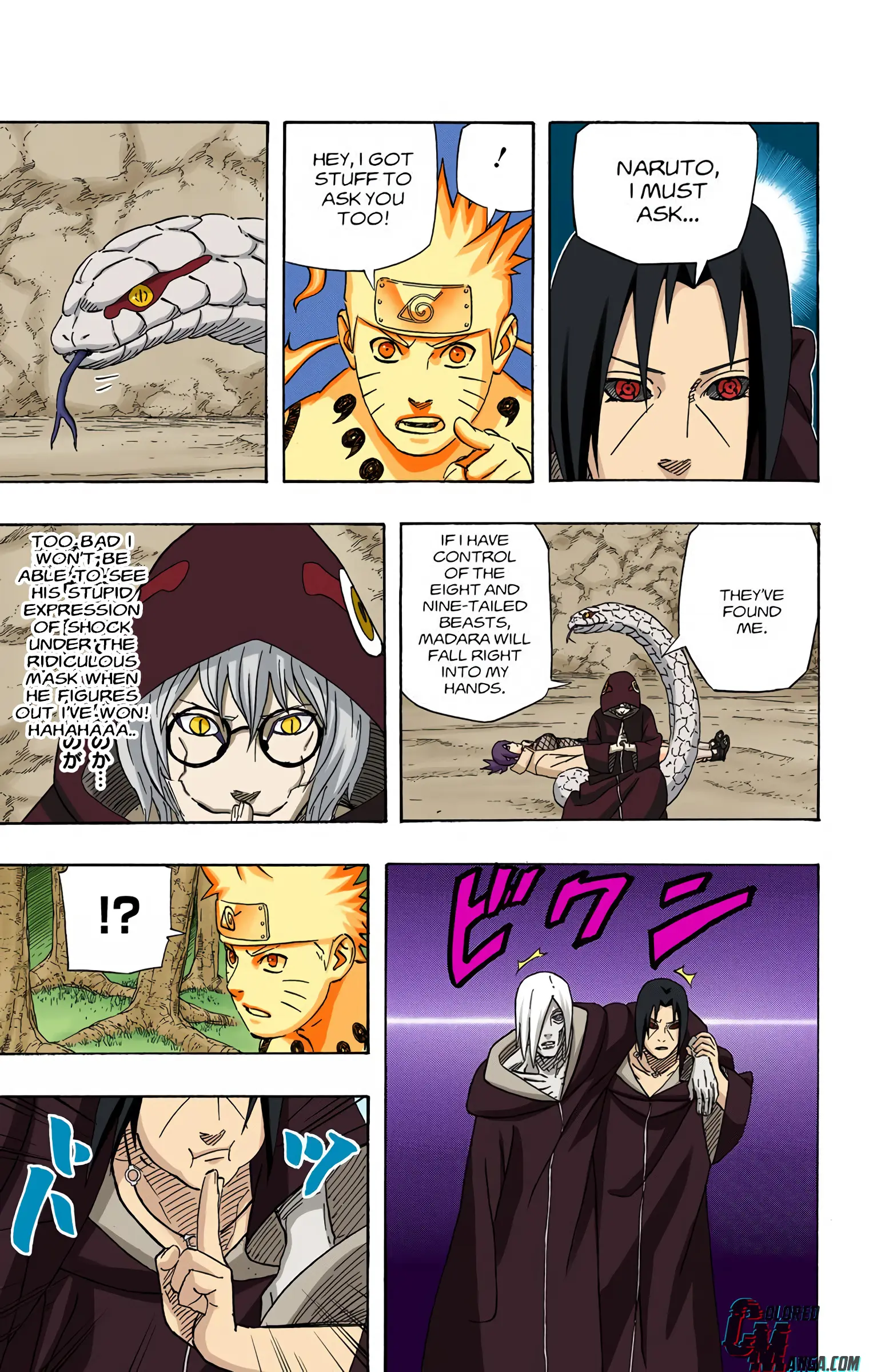 Naruto Colored Manga Online, chapter 549, page 3