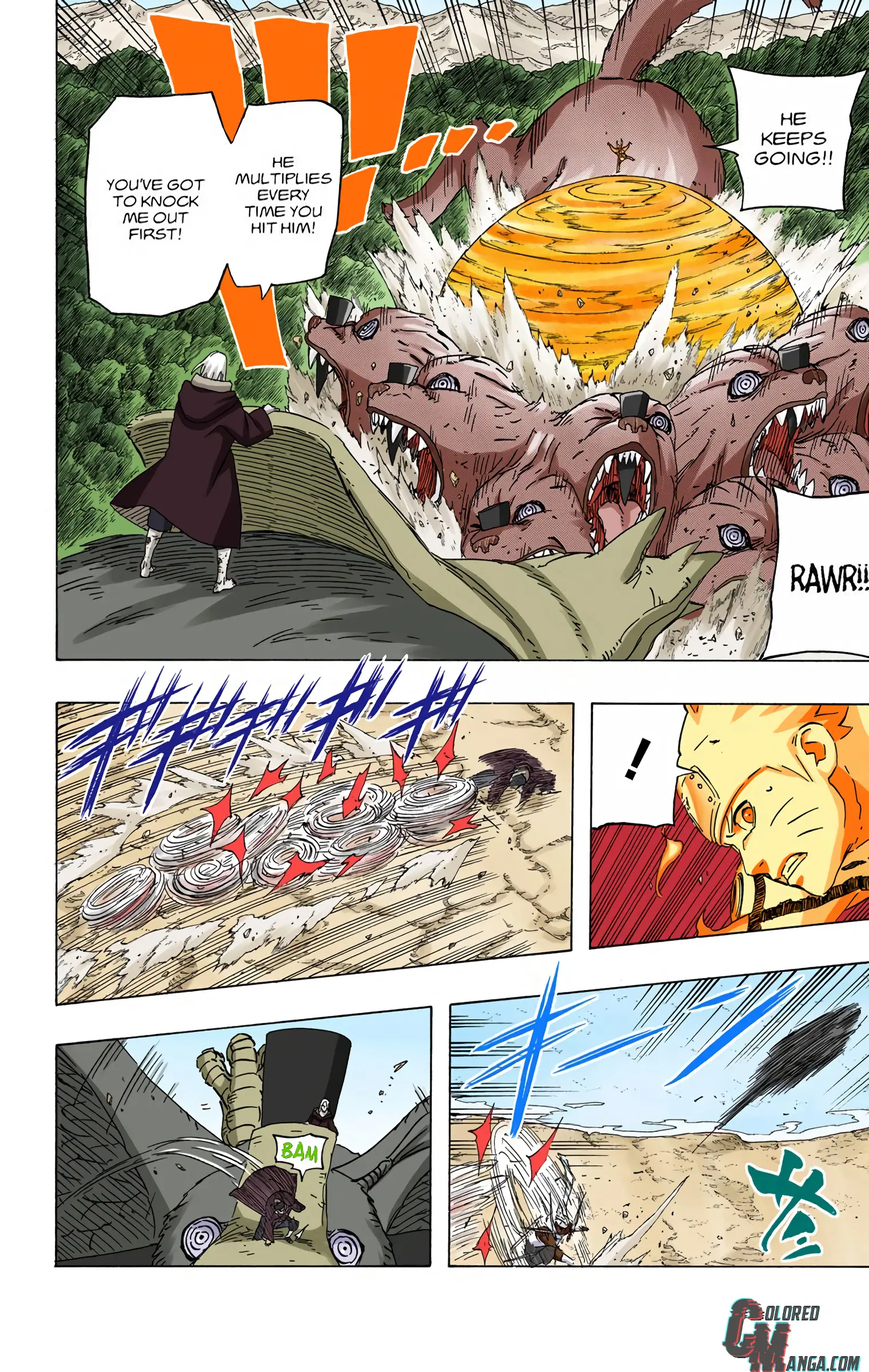 Naruto Colored Manga Online, chapter 549, page 16