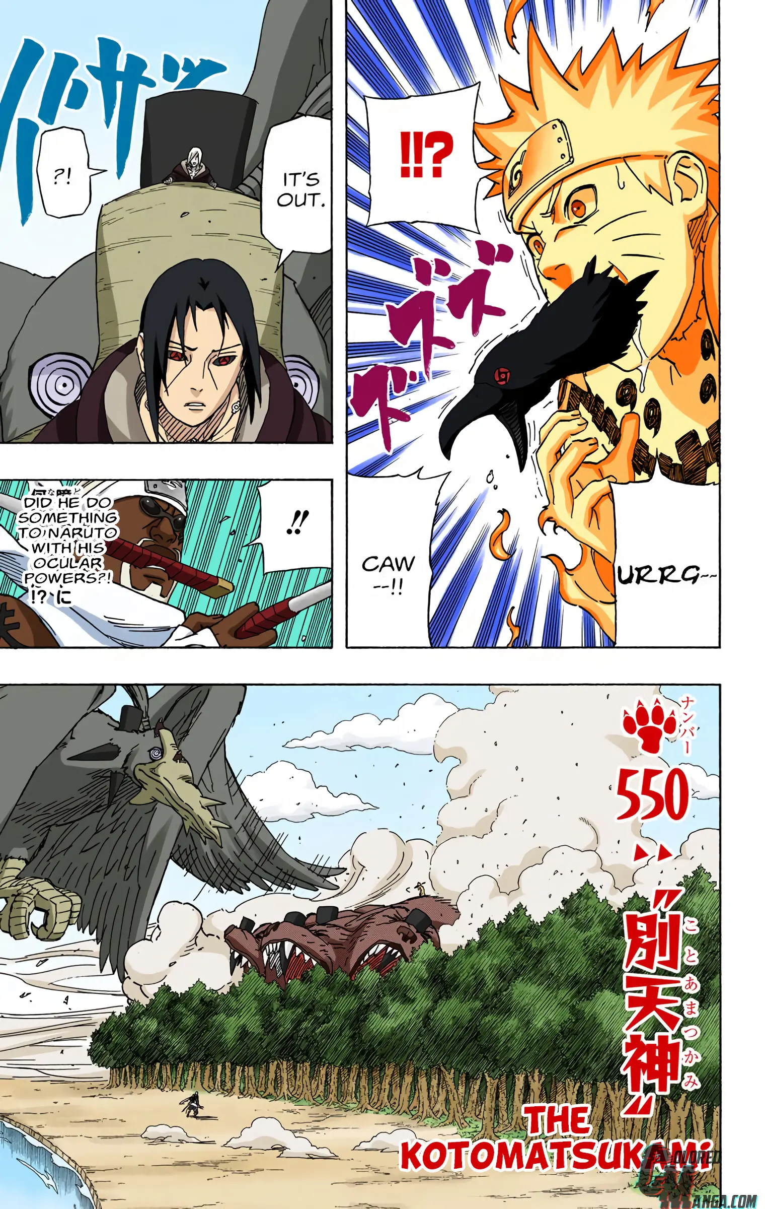 Naruto Colored Manga Online, chapter 550, page 1