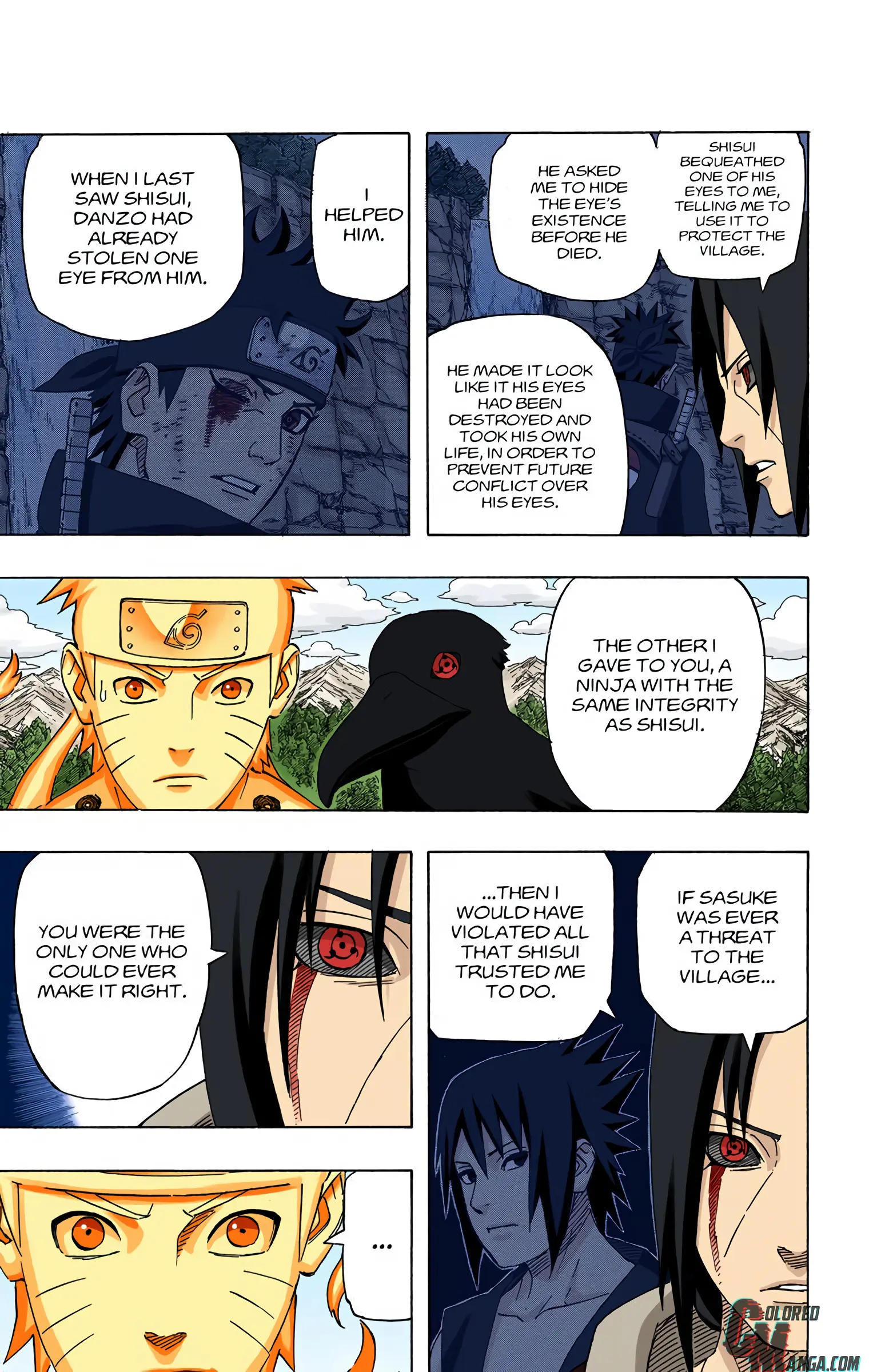 Naruto Colored Manga Online, chapter 550, page 11