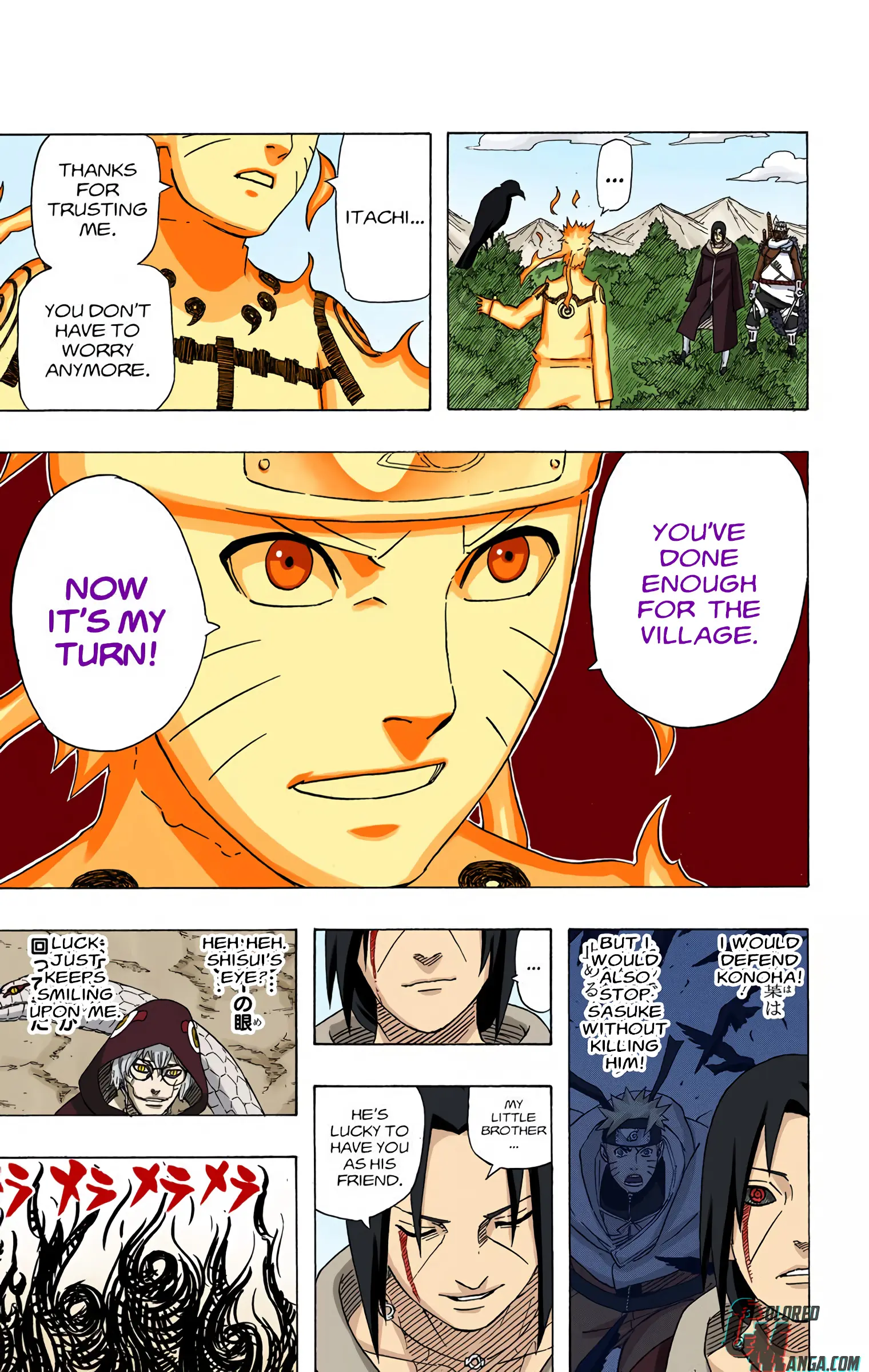 Naruto Colored Manga Online, chapter 550, page 13