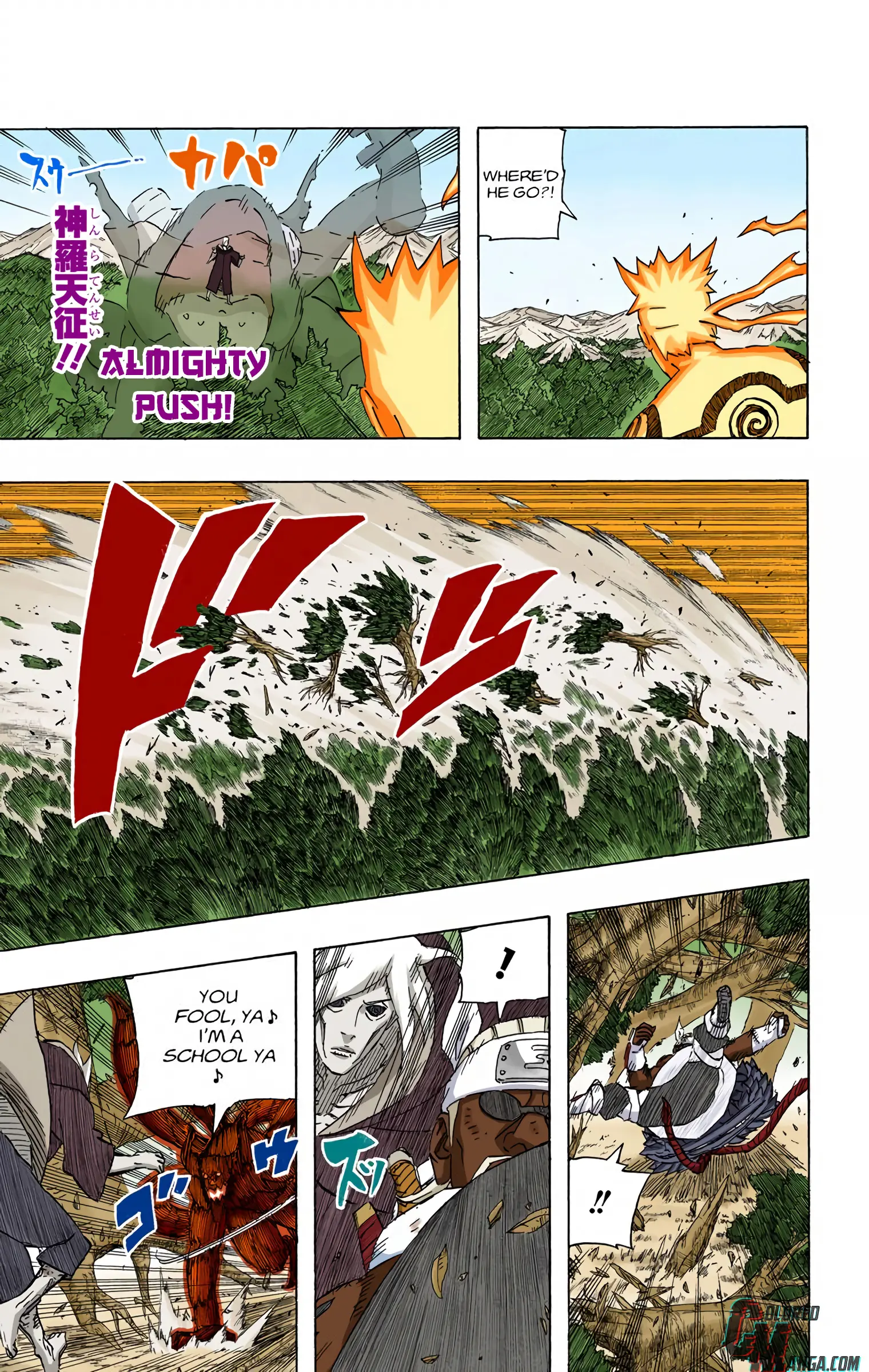 Naruto Colored Manga Online, chapter 550, page 15