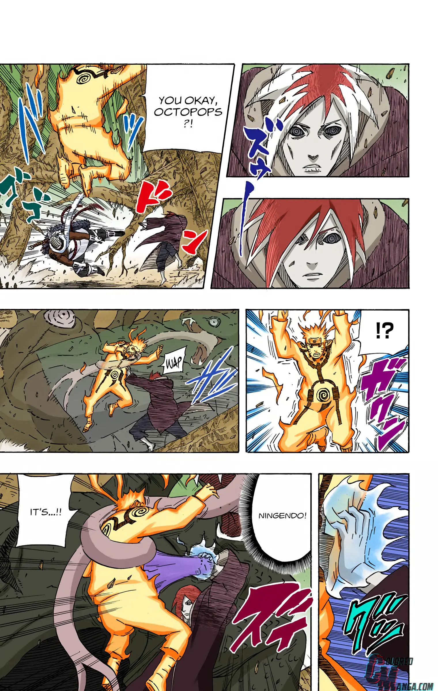 Naruto Colored Manga Online, chapter 550, page 17