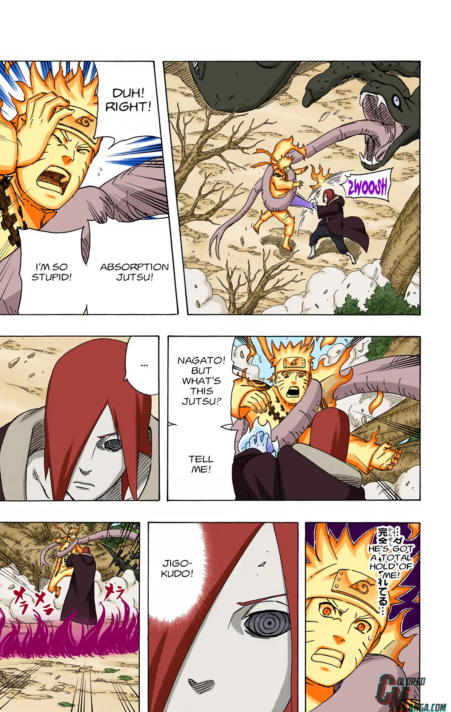 Naruto Colored Manga Online, chapter 551, page 3