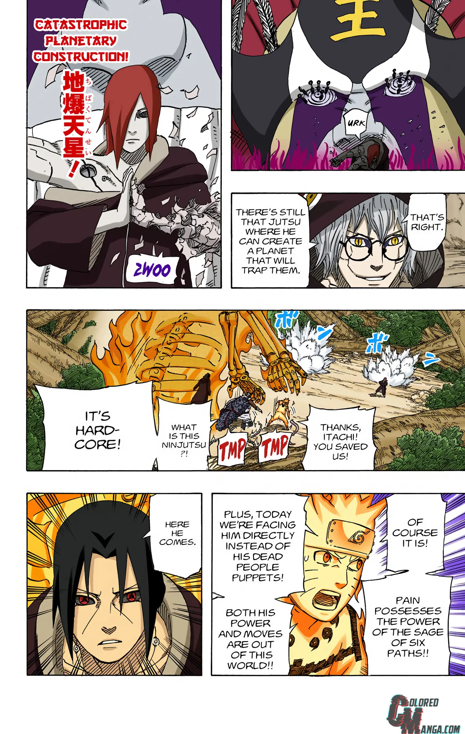Naruto Colored Manga Online, chapter 551, page 9