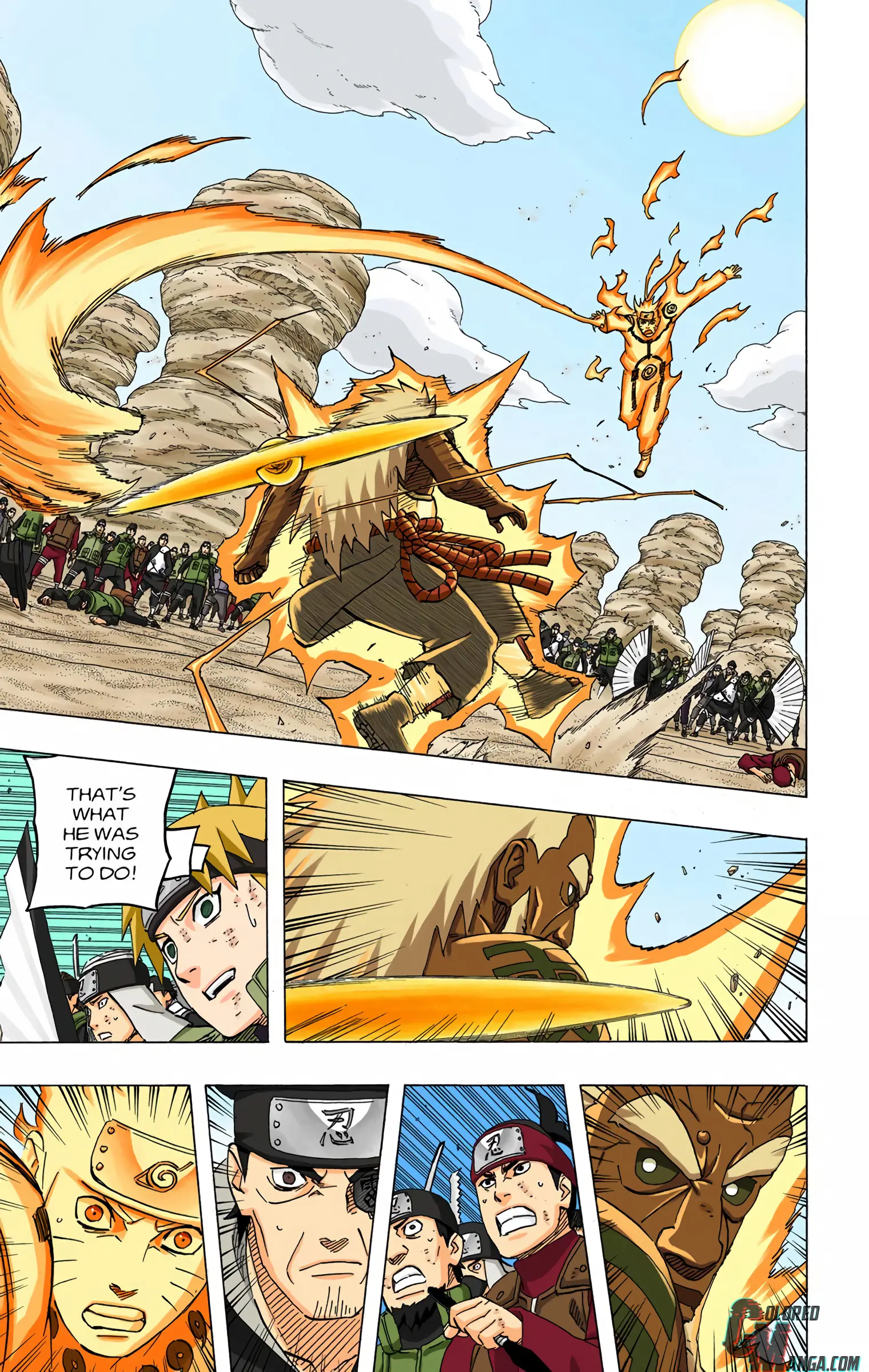 Naruto Colored Manga Online, chapter 554, page 3