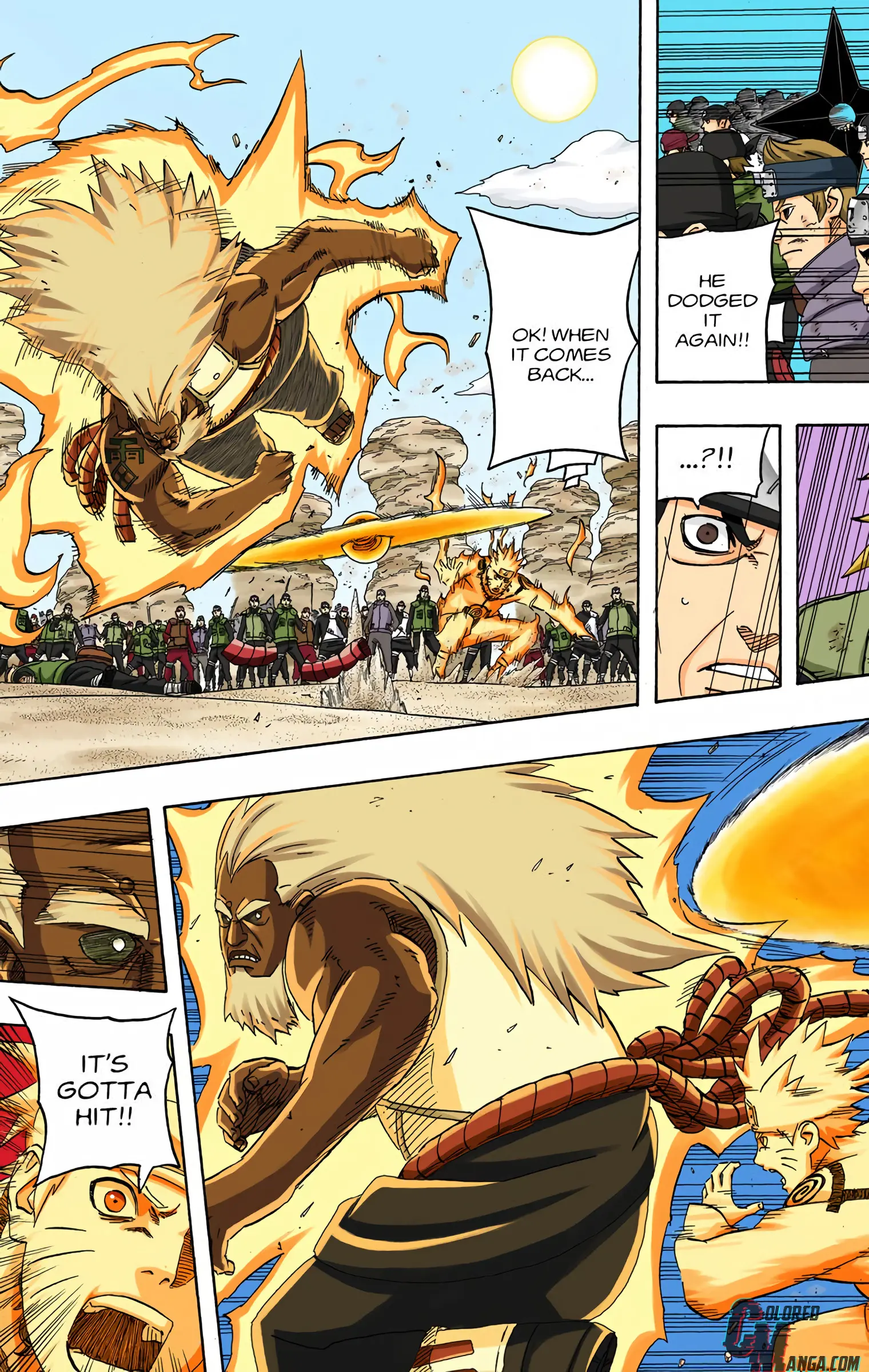 Naruto Colored Manga Online, chapter 554, page 5