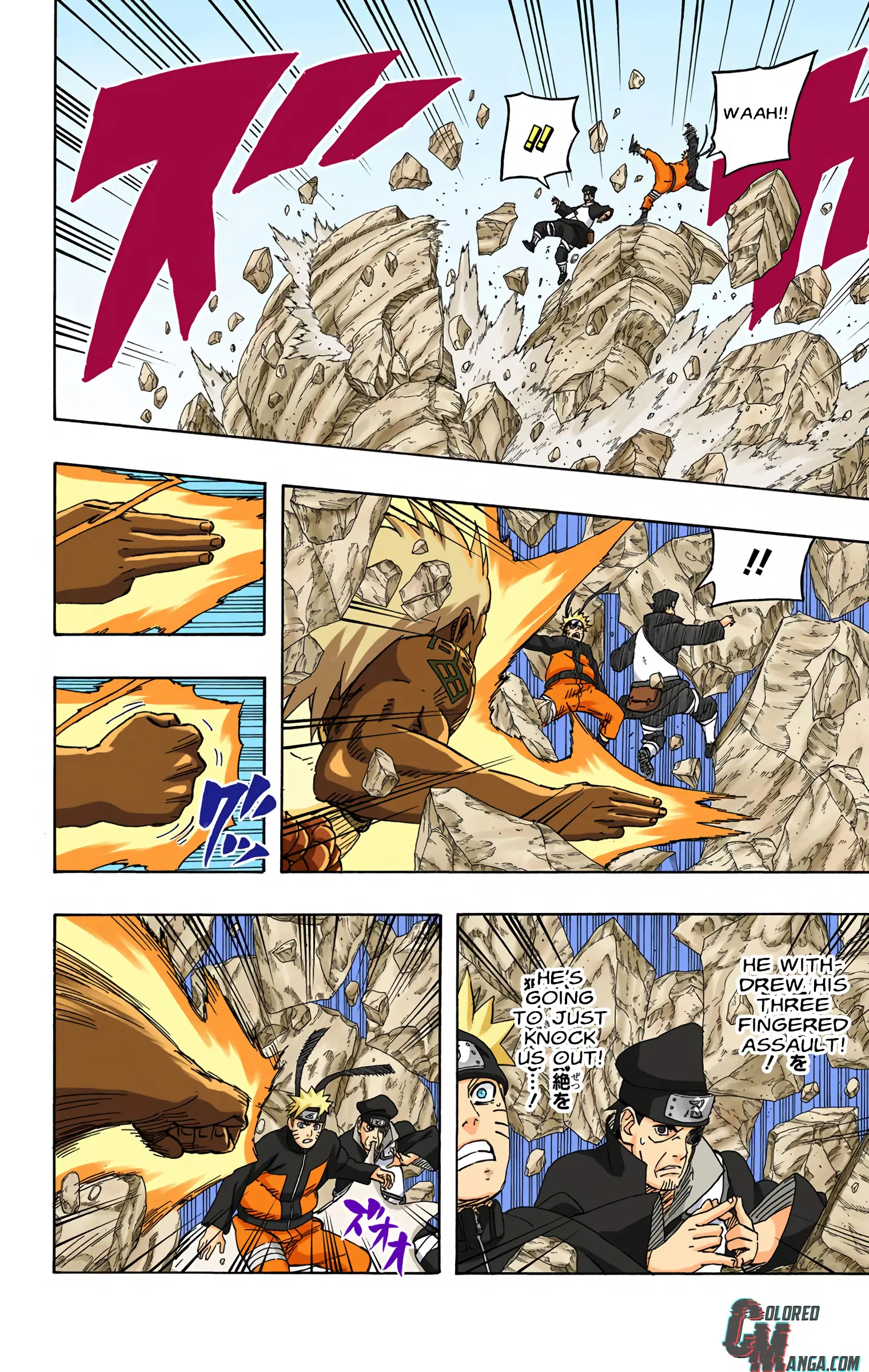 Naruto Colored Manga Online, chapter 555, page 4