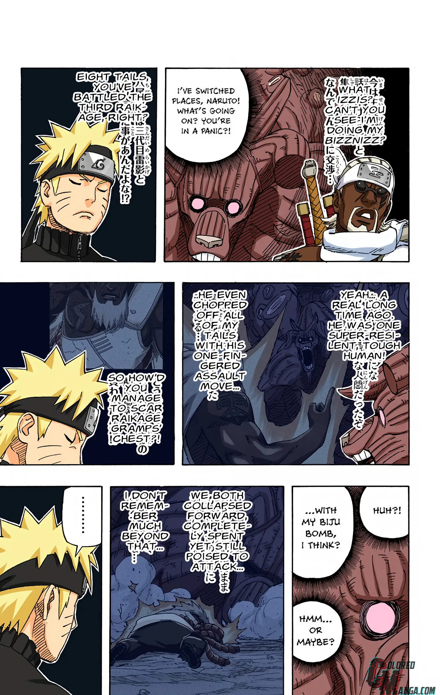 Naruto Colored Manga Online, chapter 555, page 9