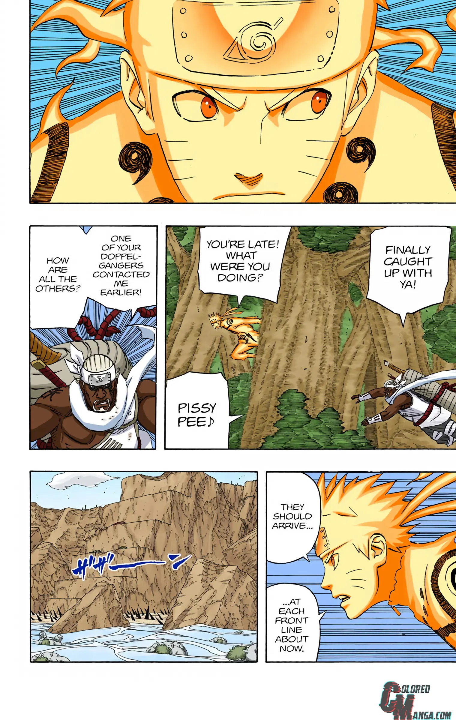 Naruto Colored Manga Online, chapter 558, page 9