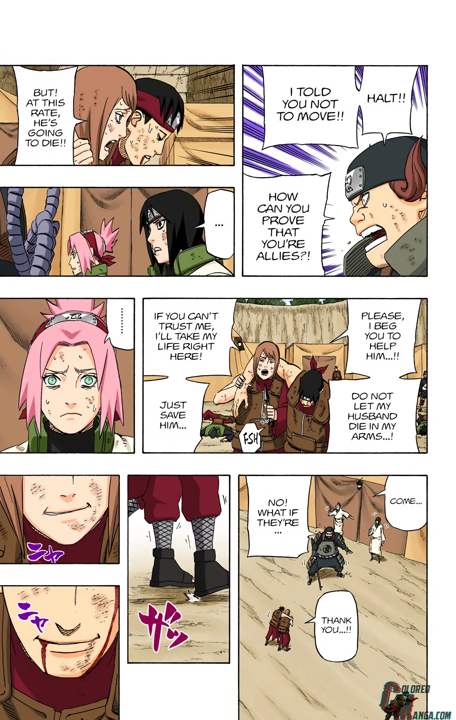 Naruto Colored Manga Online, chapter 558, page 14