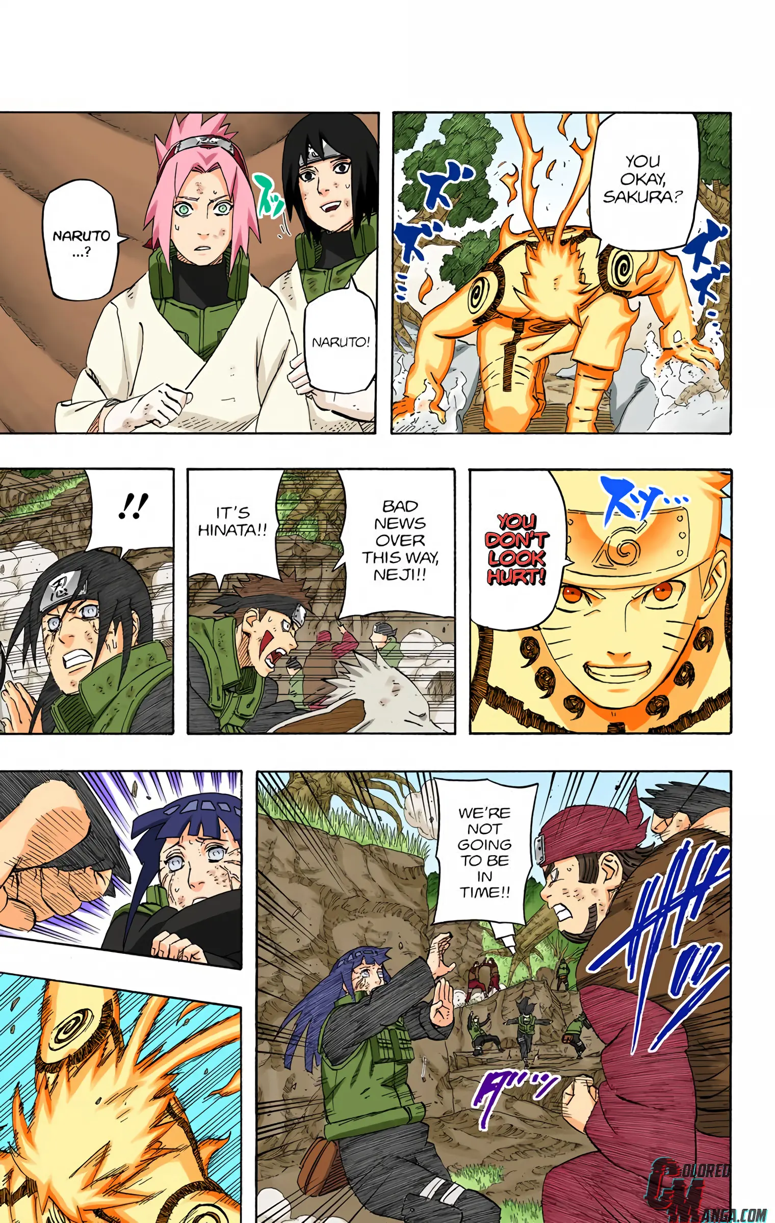 Naruto Colored Manga Online, chapter 558, page 16