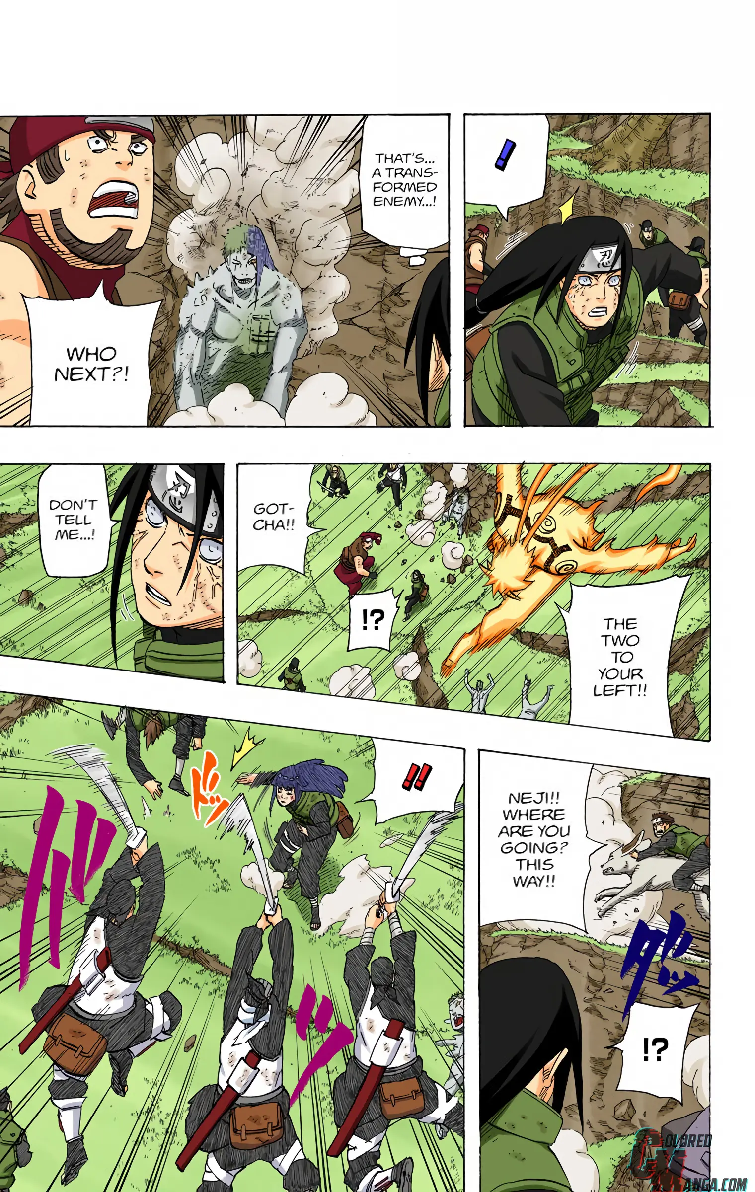 Naruto Colored Manga Online, chapter 558, page 18