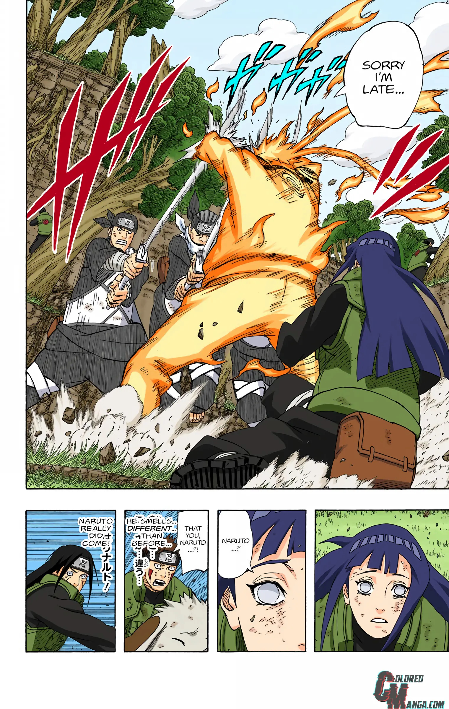 Naruto Colored Manga Online, chapter 558, page 19