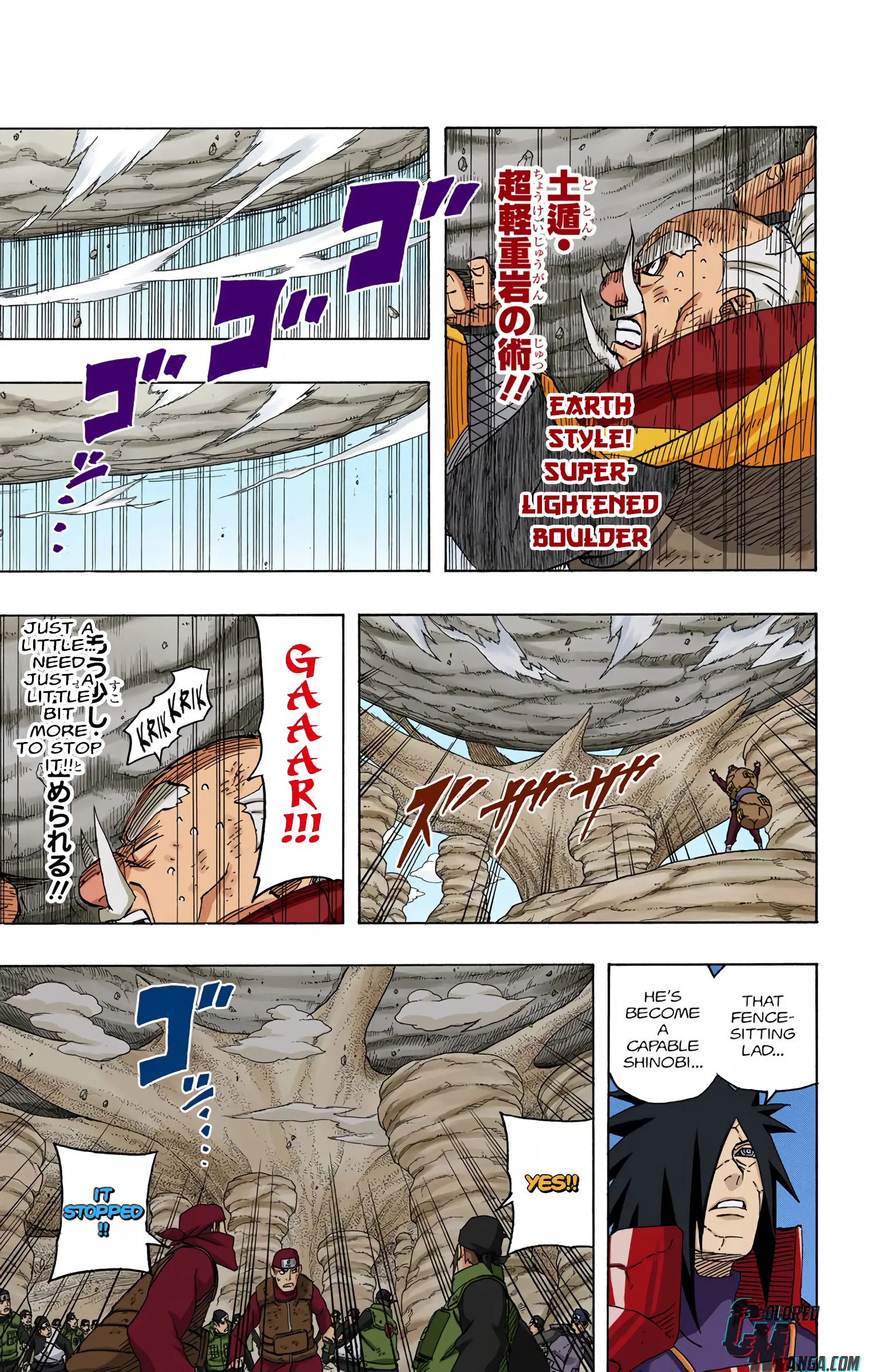 Naruto Colored Manga Online, chapter 561, page 3