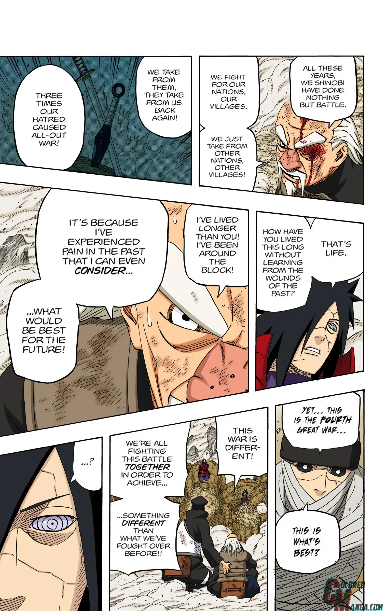 Naruto Colored Manga Online, chapter 562, page 3
