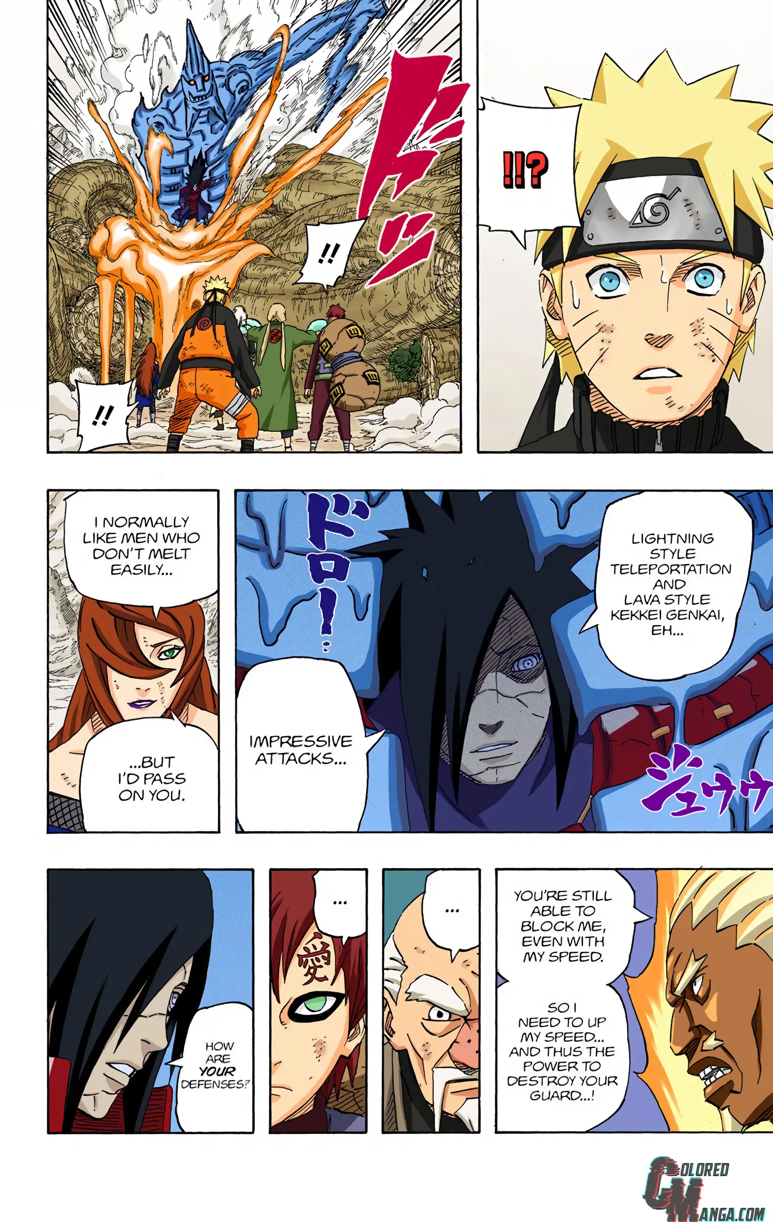 Naruto Colored Manga Online, chapter 563, page 8