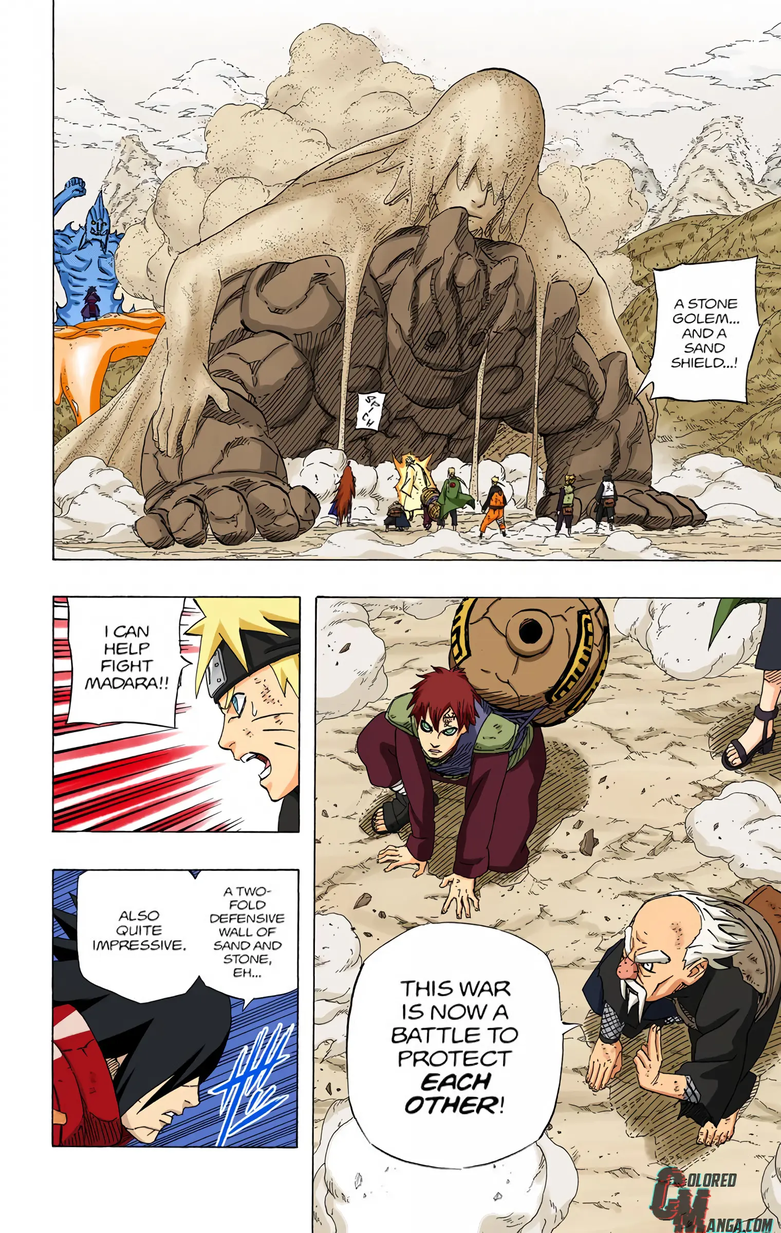 Naruto Colored Manga Online, chapter 563, page 10