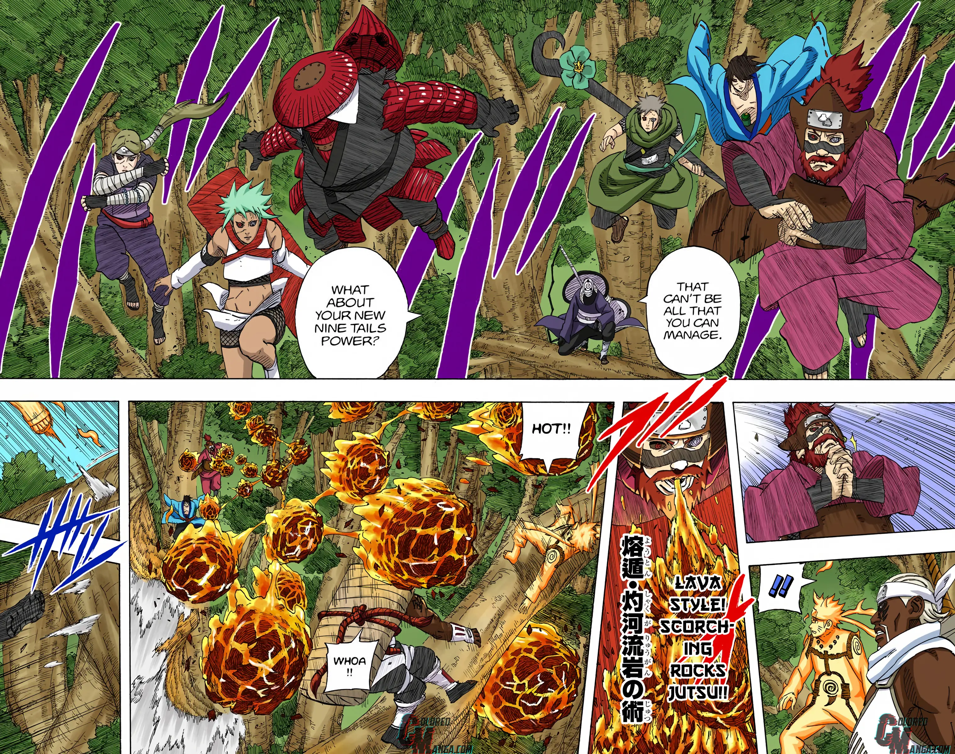 Naruto Colored Manga Online, chapter 564, page 2