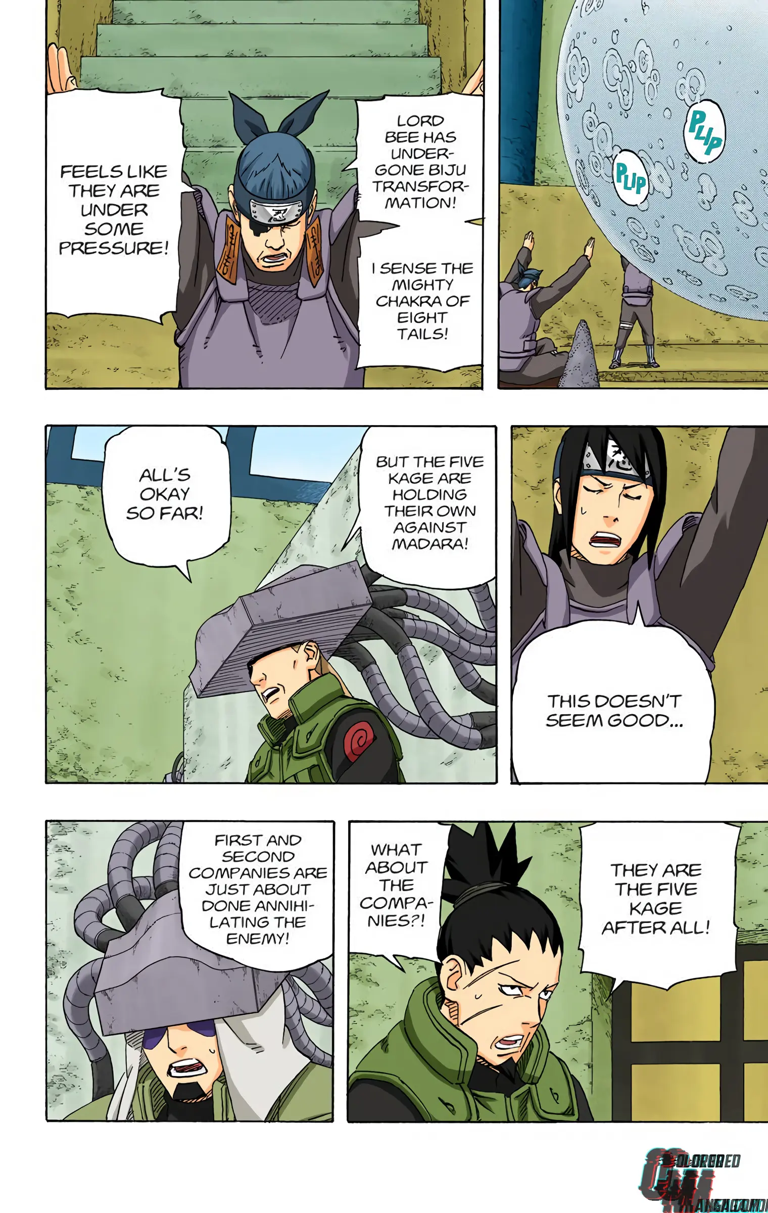 Naruto Colored Manga Online, chapter 566, page 9