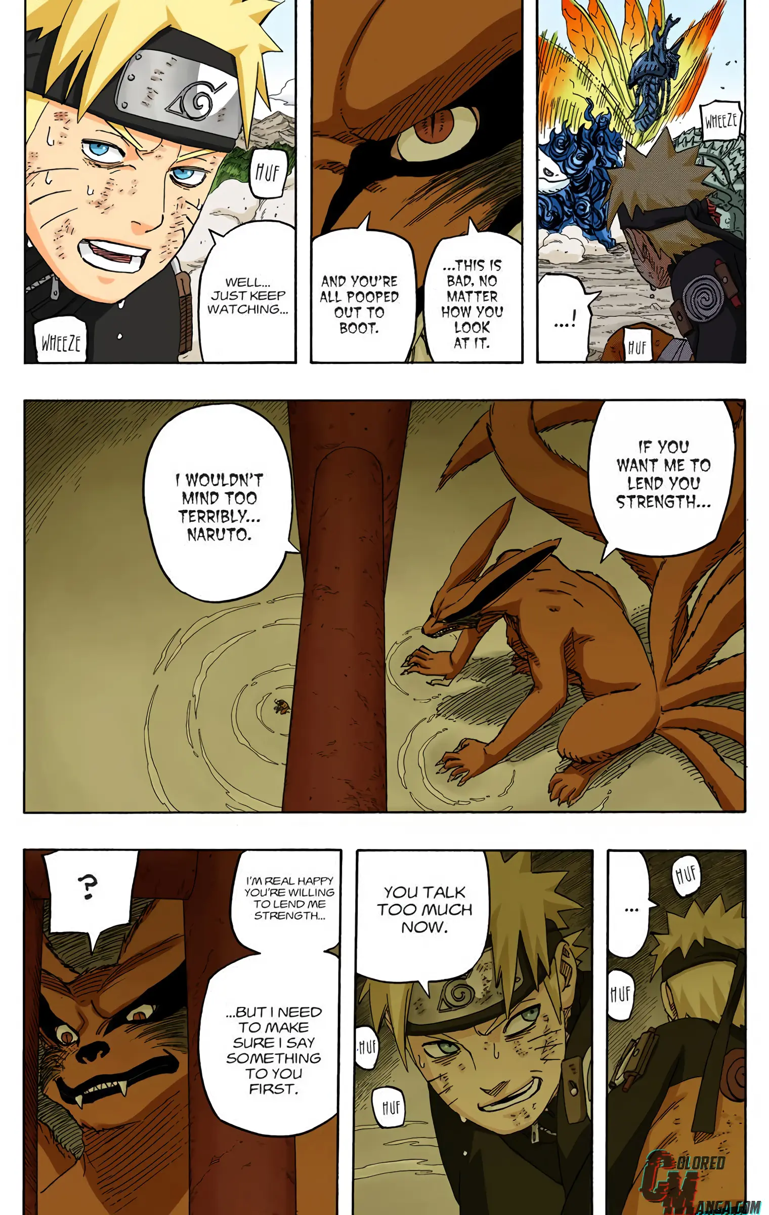 Naruto Colored Manga Online, chapter 570, page 9