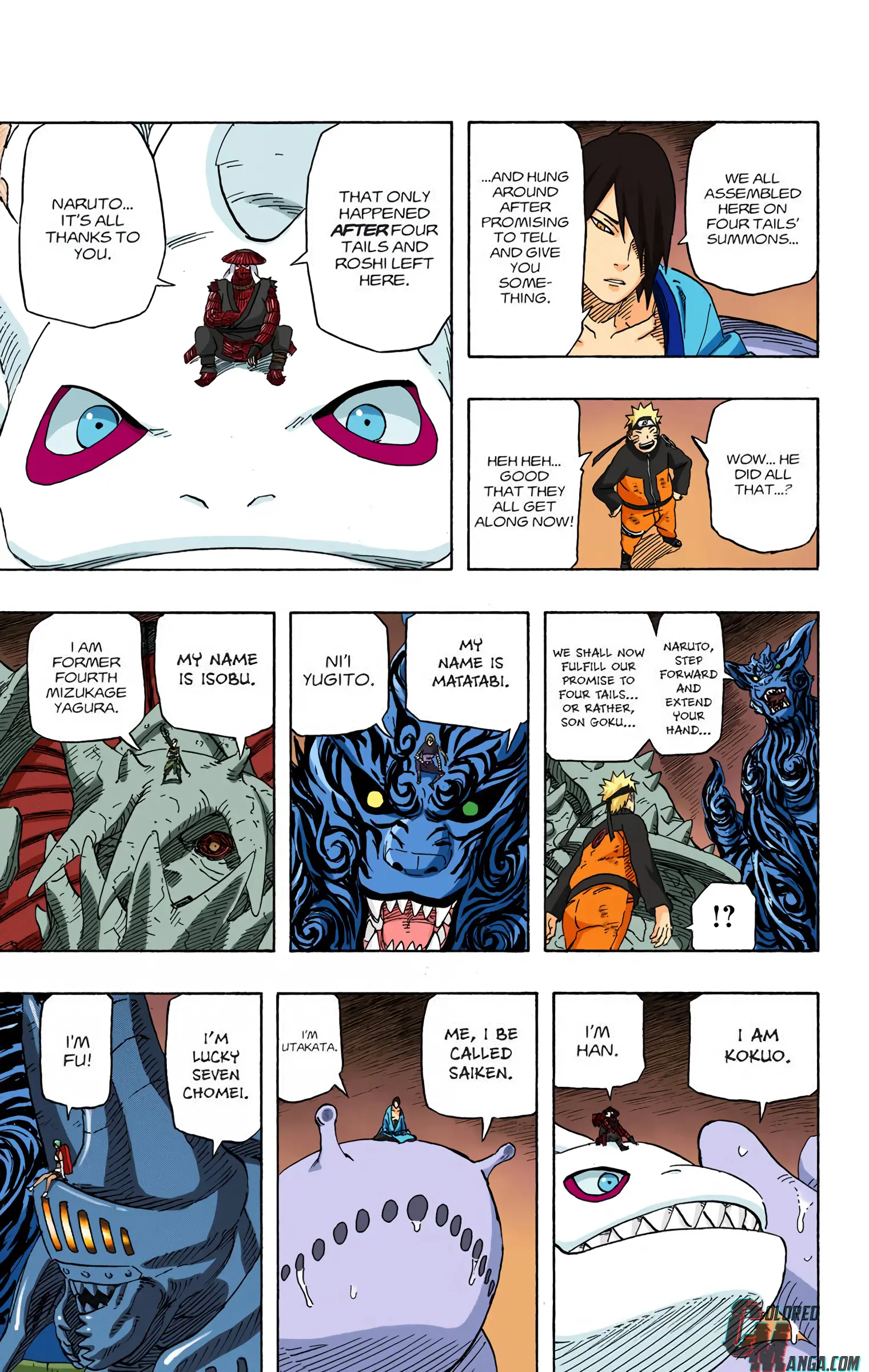 Naruto Colored Manga Online, chapter 572, page 9