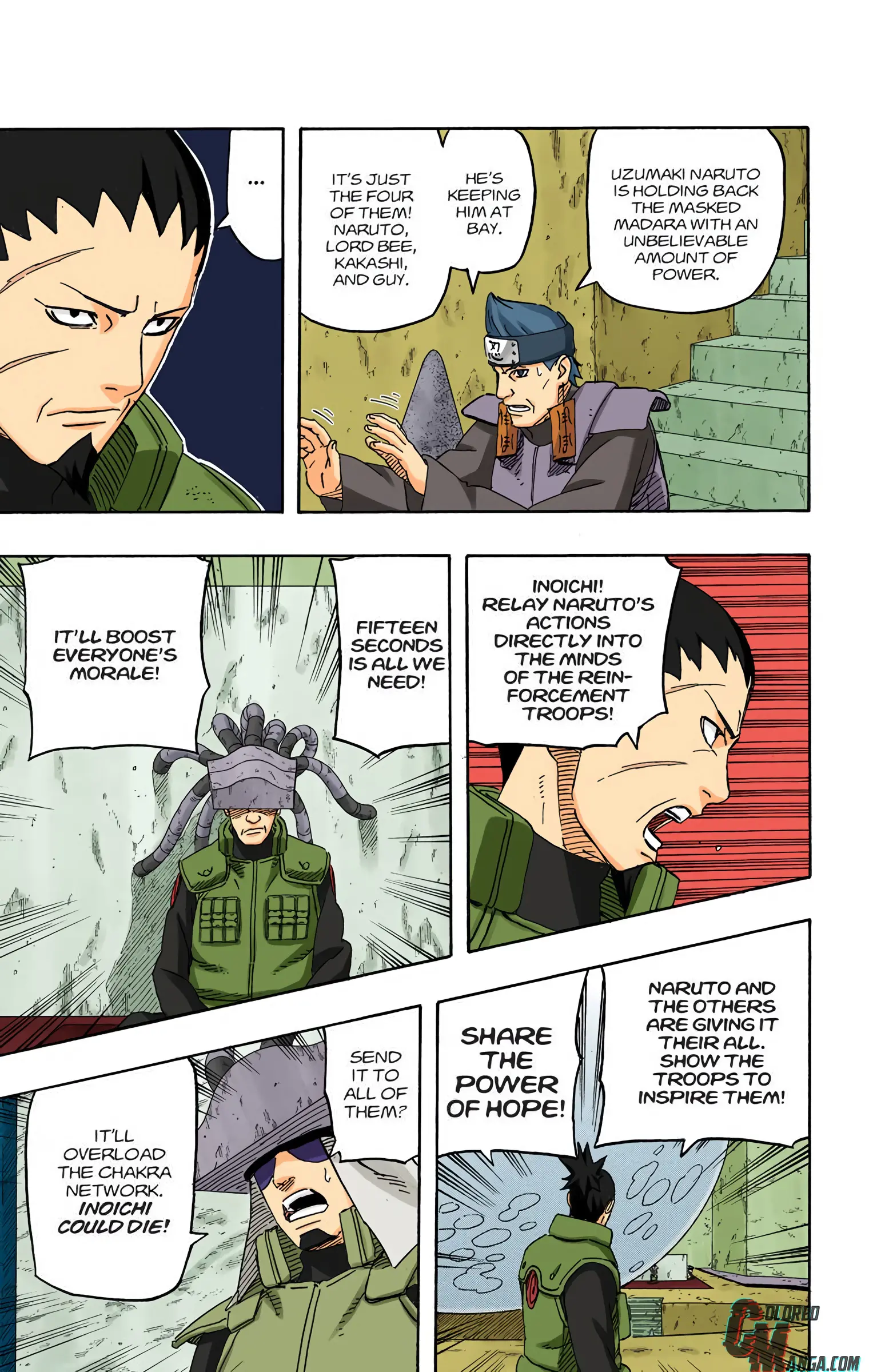 Naruto Colored Manga Online, chapter 573, page 5
