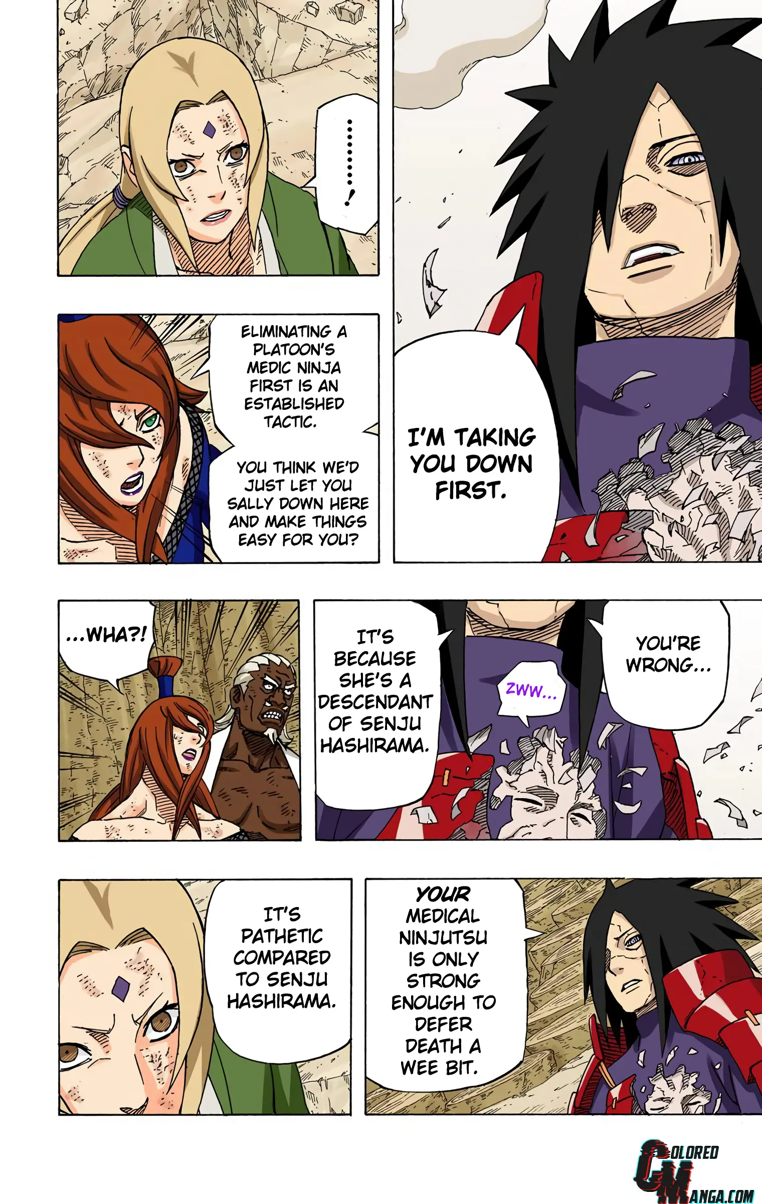 Naruto Colored Manga Online, chapter 576, page 19