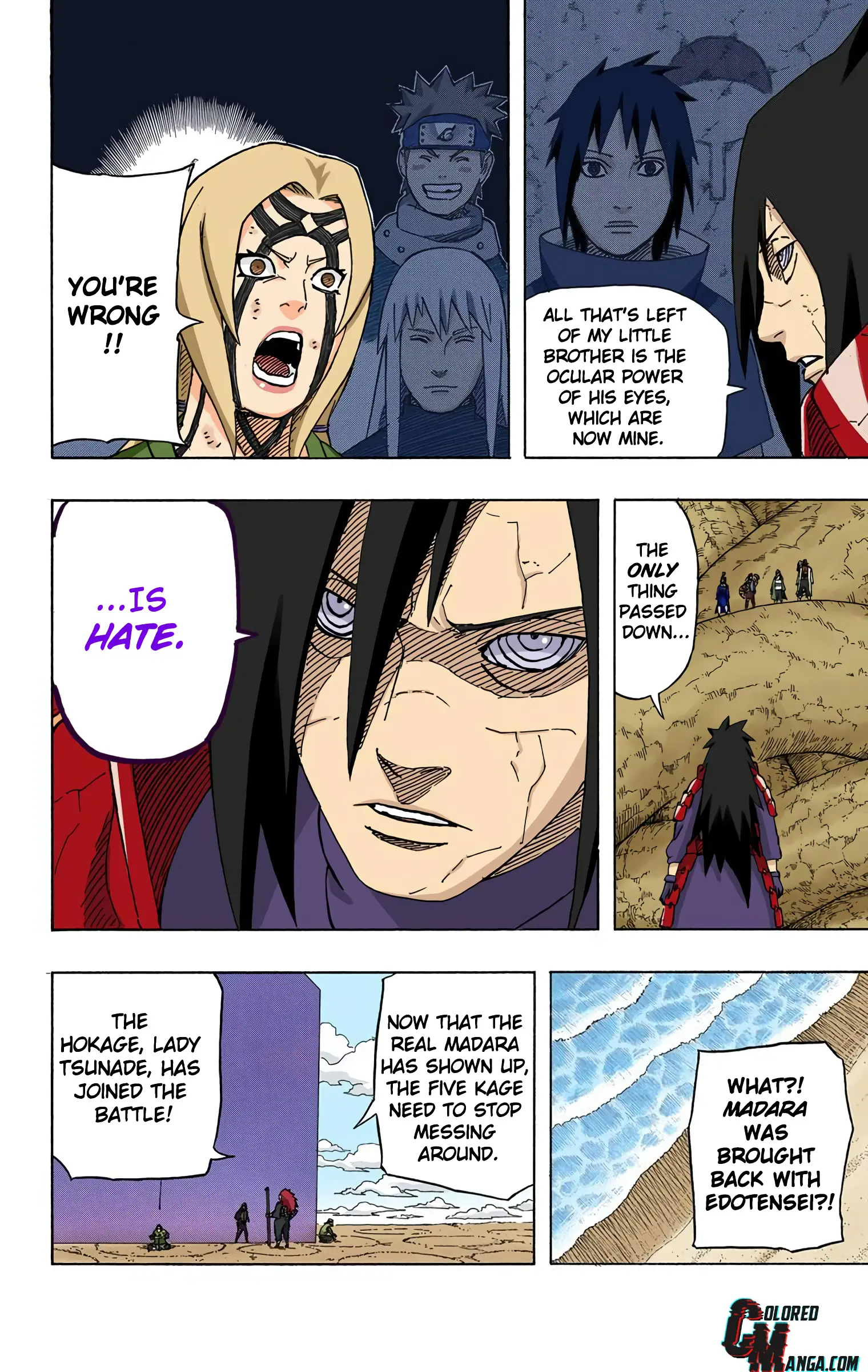 Naruto Colored Manga Online, chapter 577, page 7
