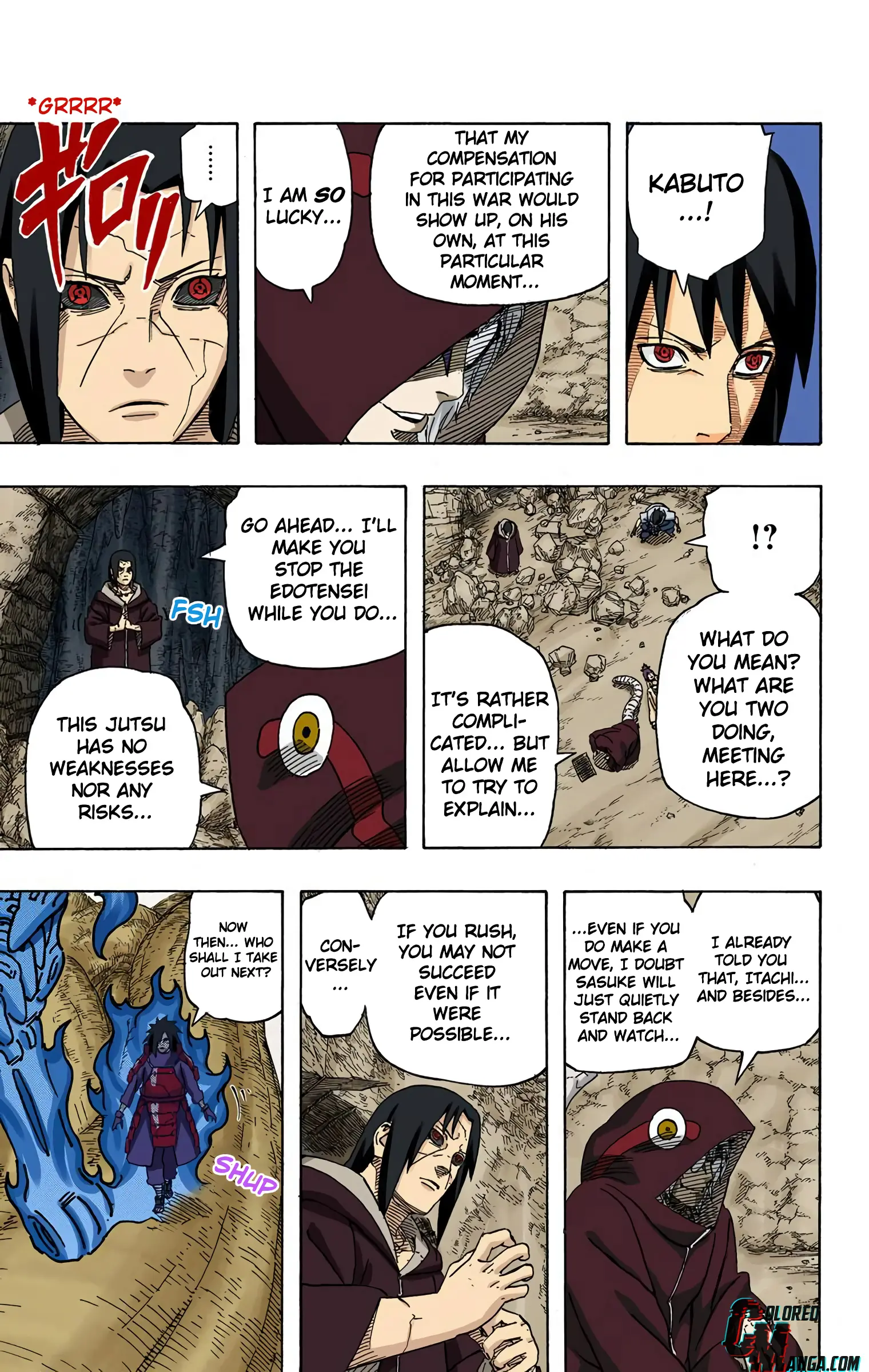 Naruto Colored Manga Online, chapter 578, page 3