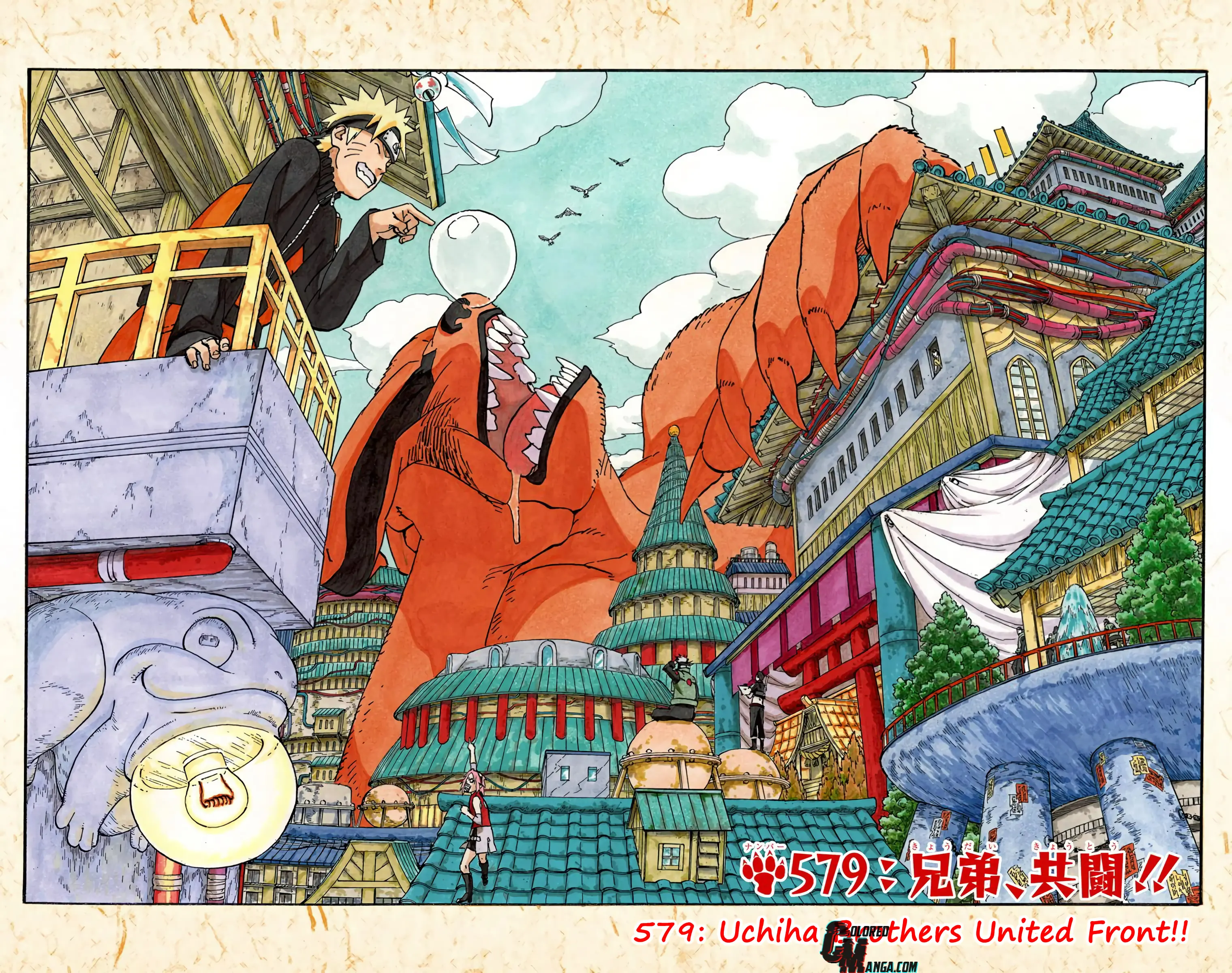 Naruto Colored Manga Online, chapter 579, page 1