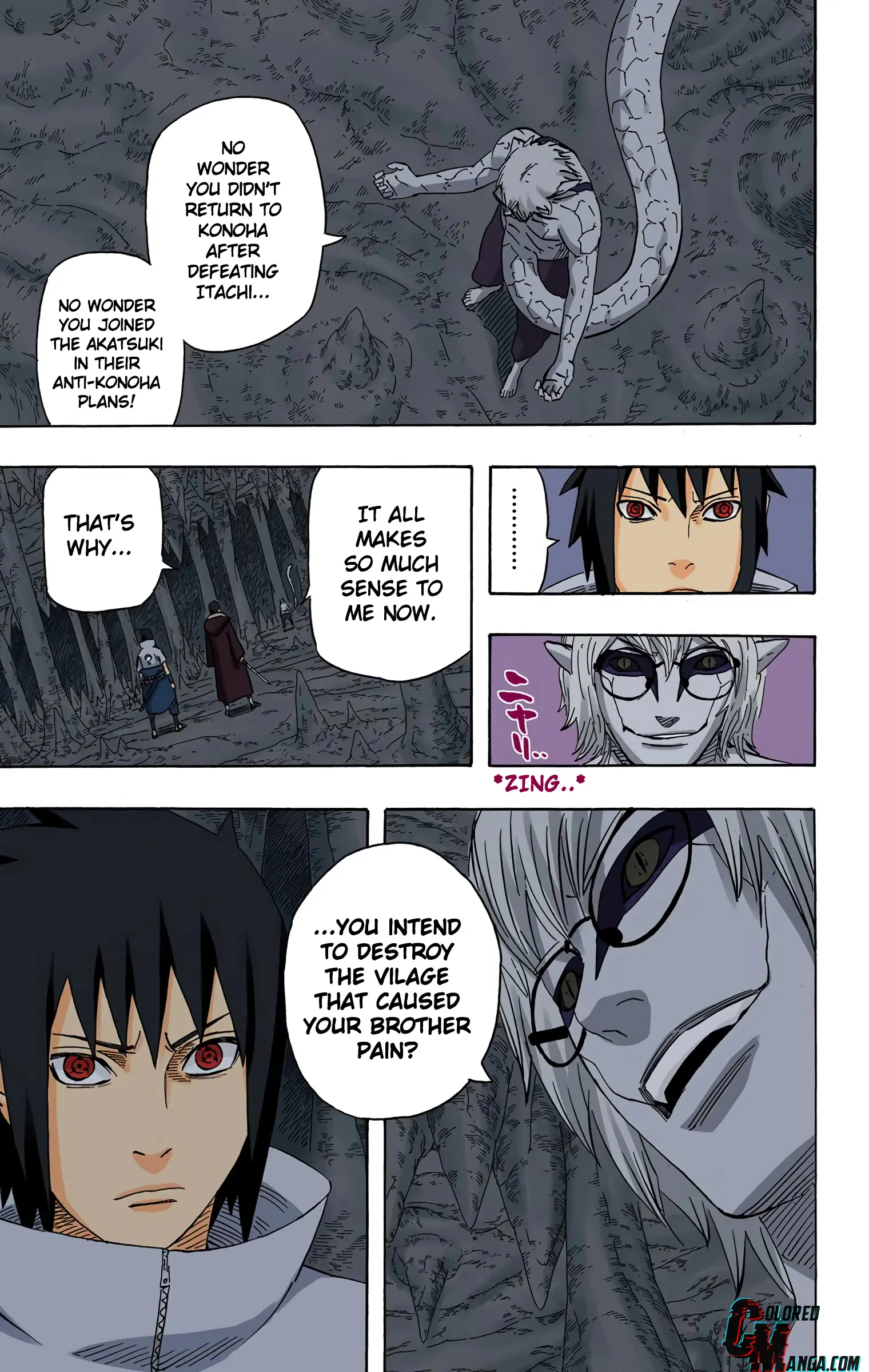 Naruto Colored Manga Online, chapter 581, page 3