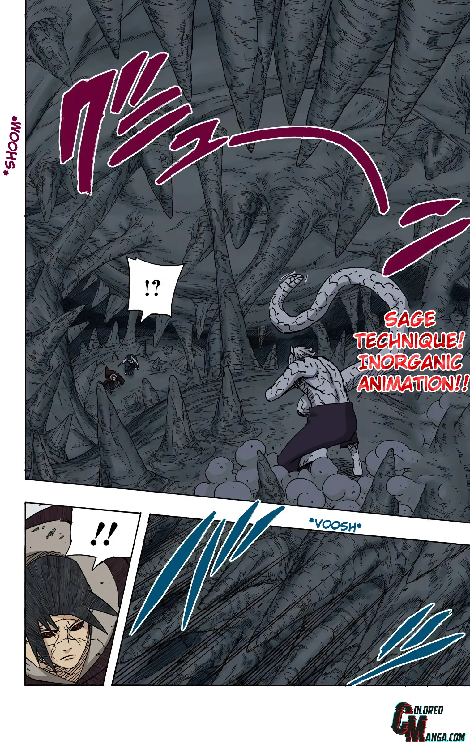 Naruto Colored Manga Online, chapter 582, page 2
