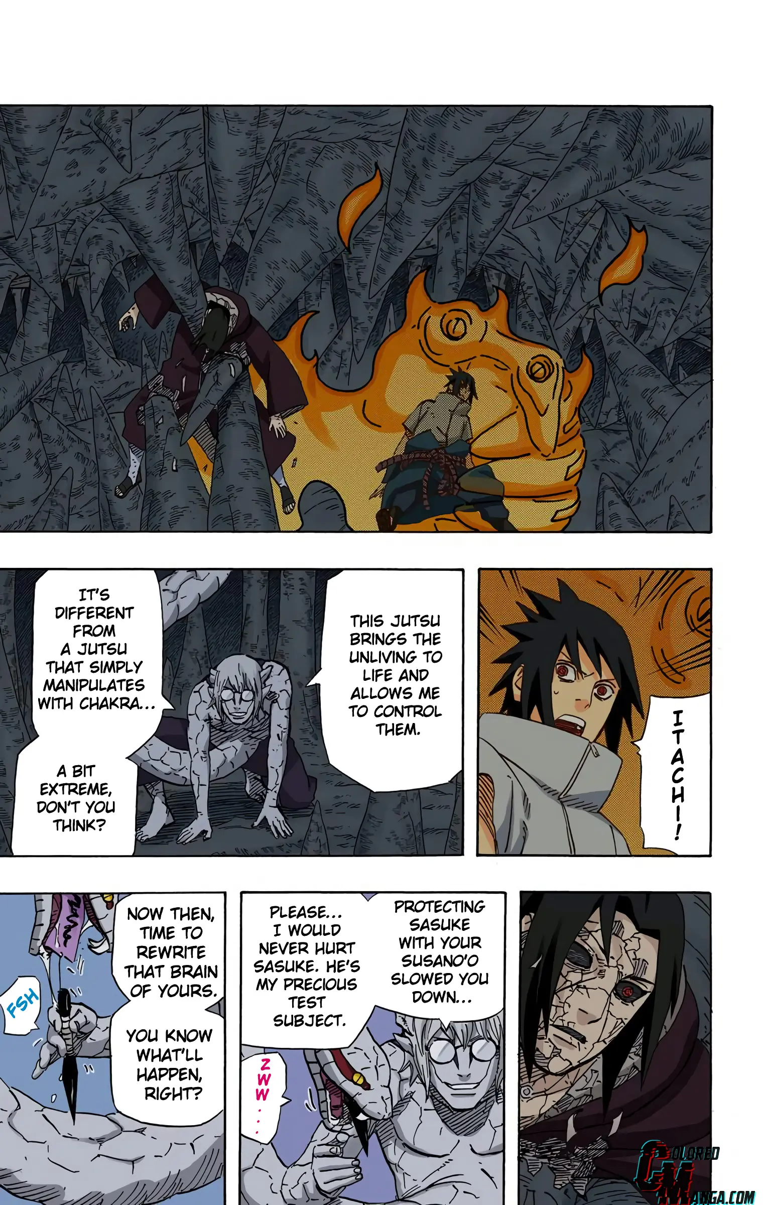Naruto Colored Manga Online, chapter 582, page 3