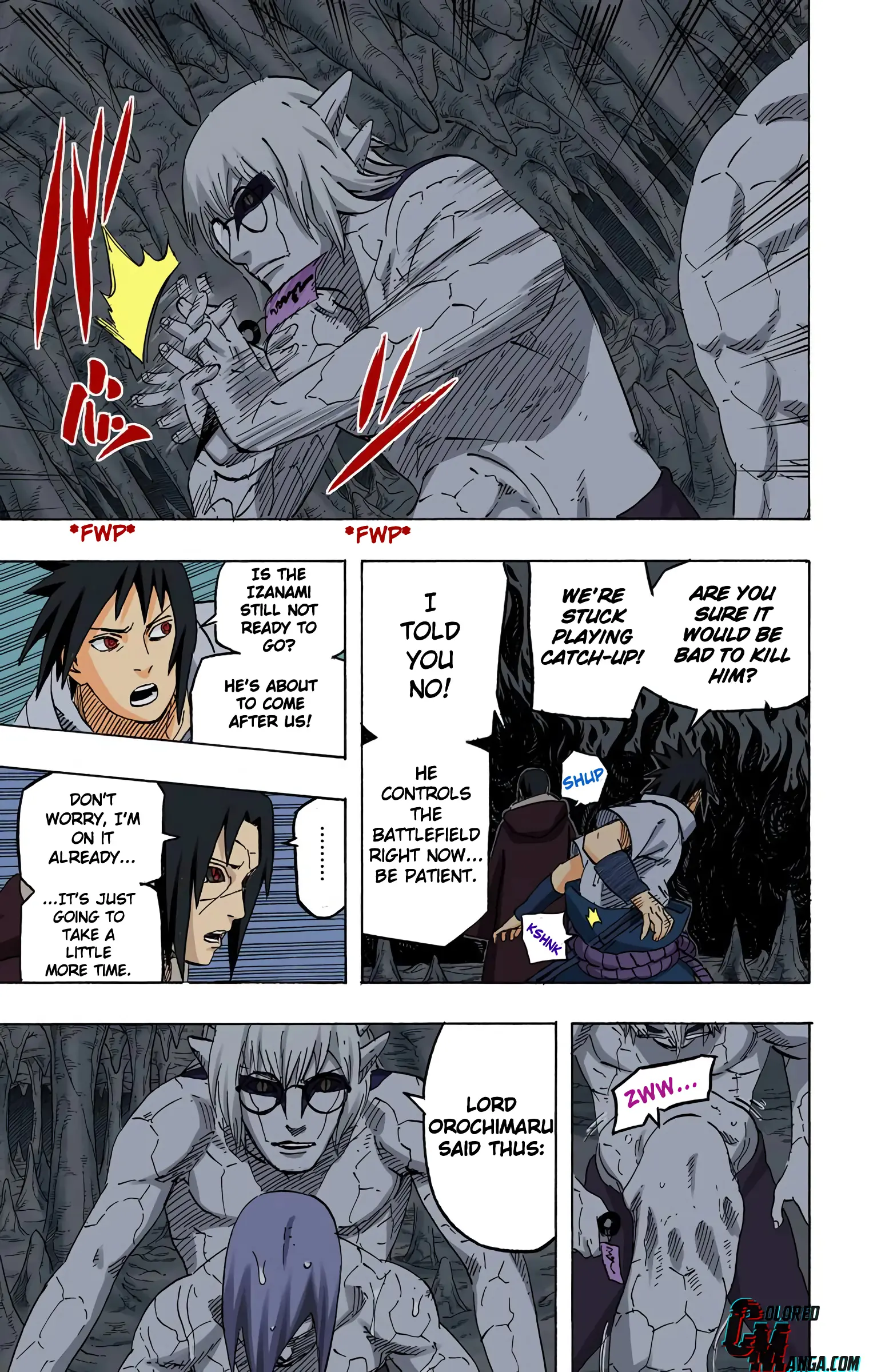 Naruto Colored Manga Online, chapter 585, page 3