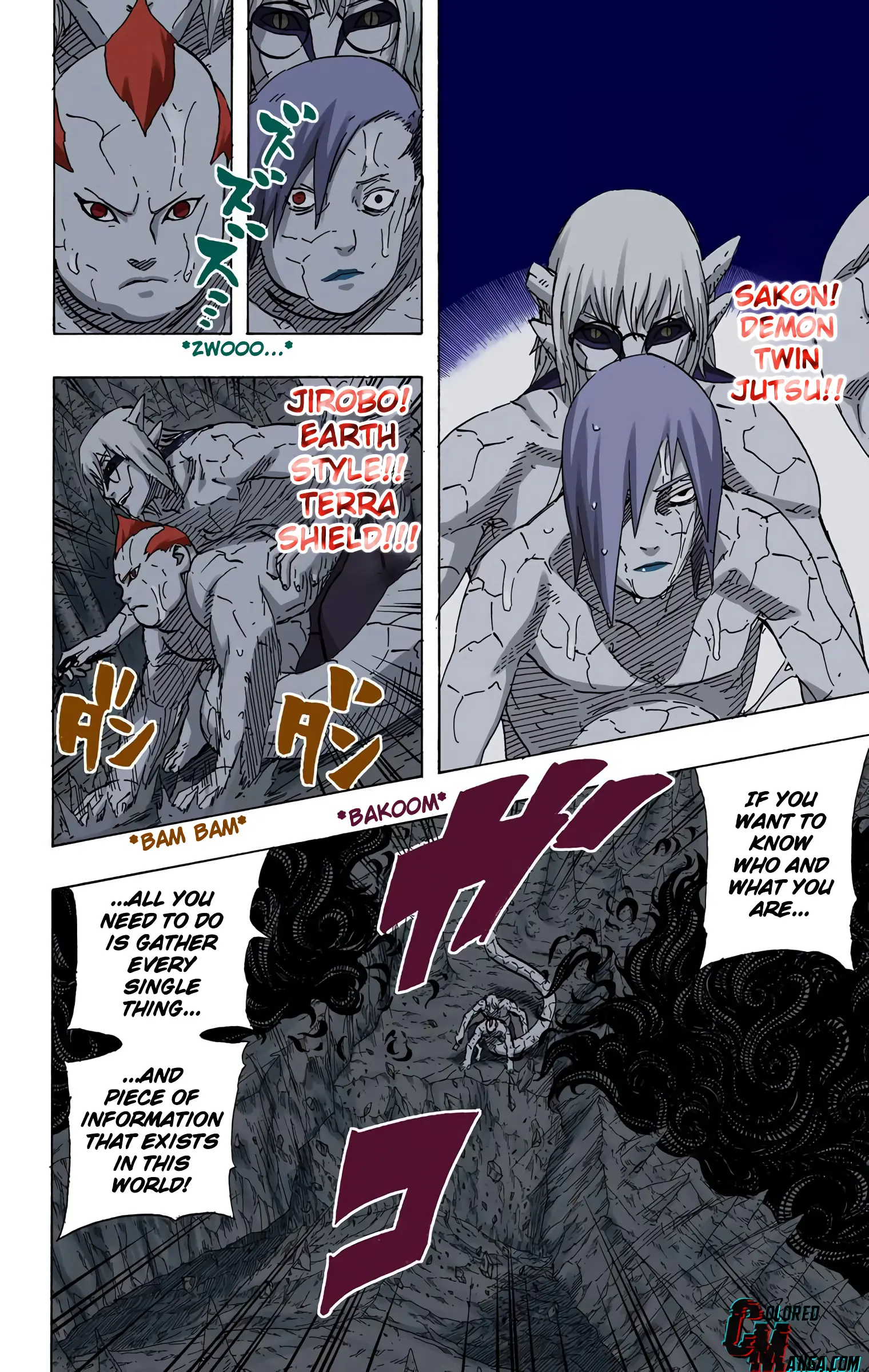 Naruto Colored Manga Online, chapter 585, page 4