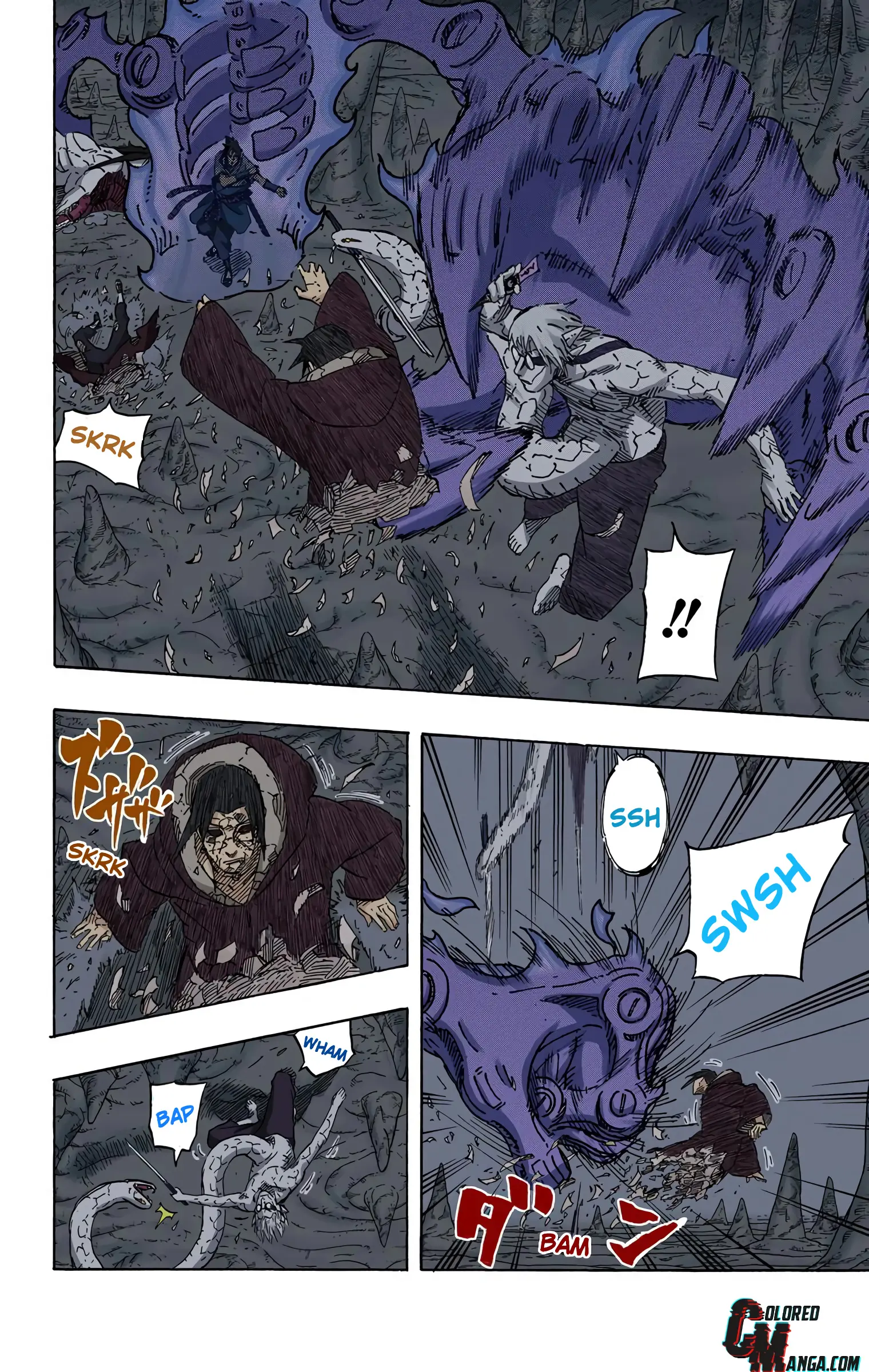 Naruto Colored Manga Online, chapter 586, page 2