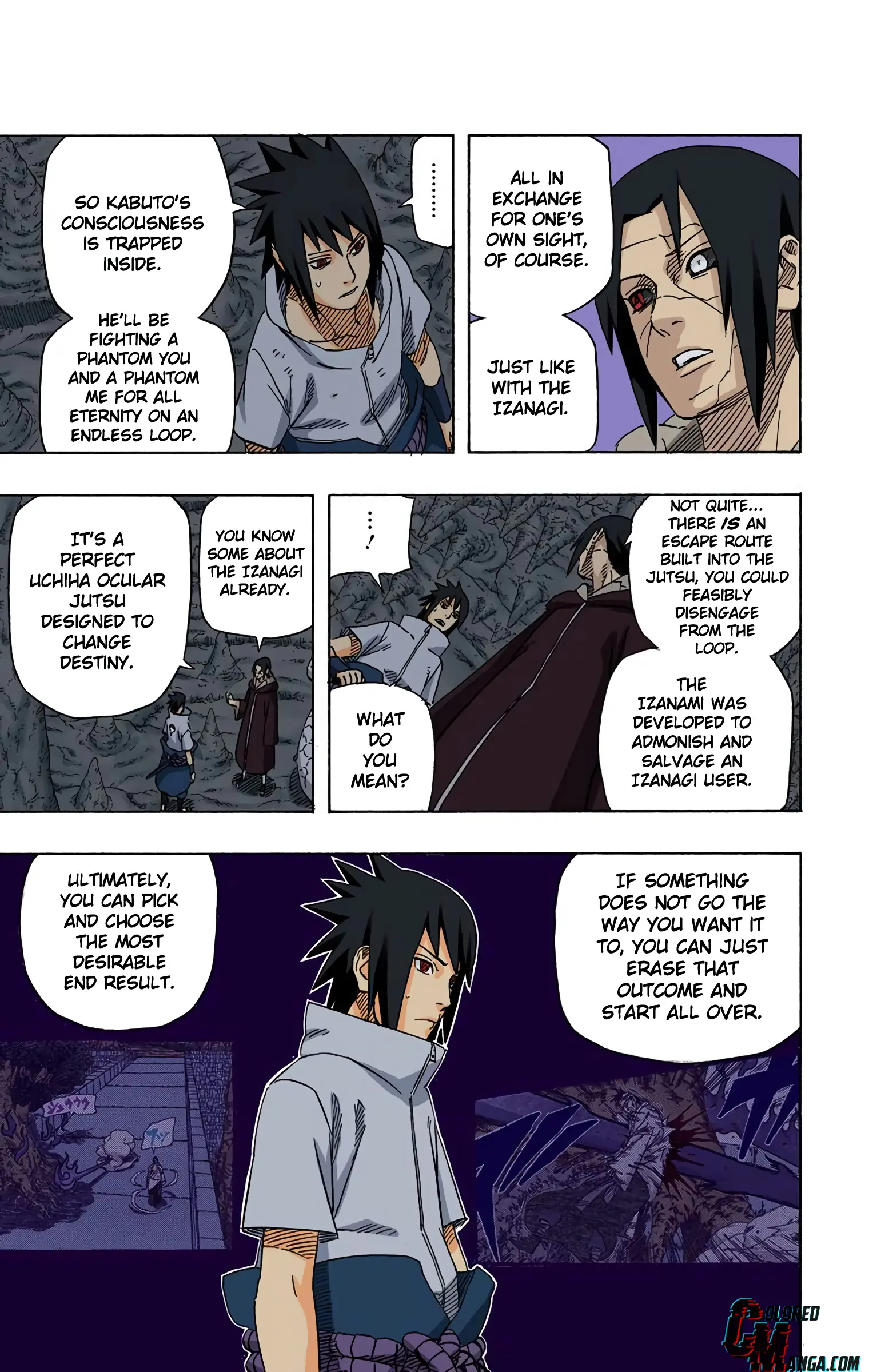 Naruto Colored Manga Online, chapter 587, page 3