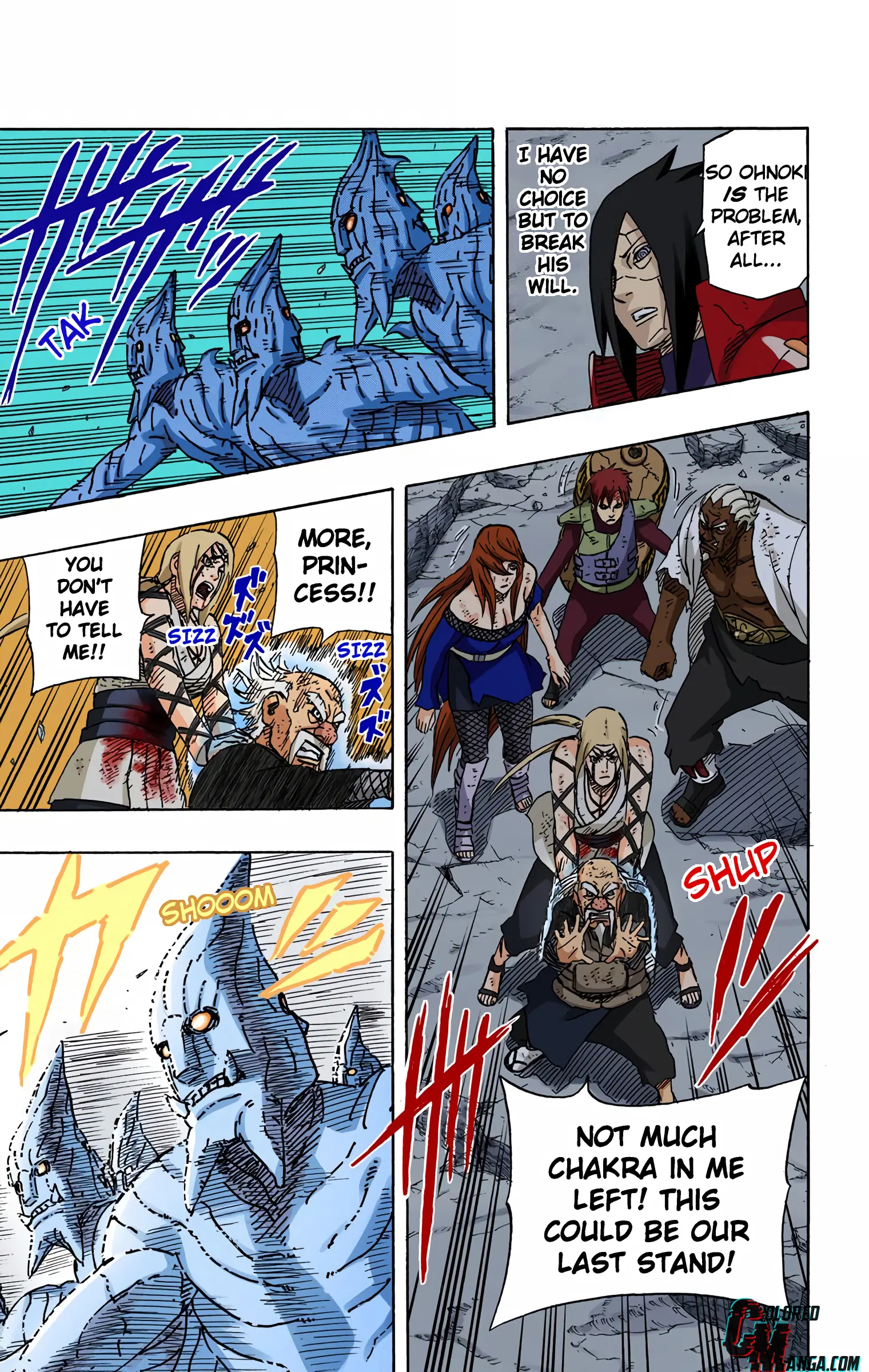Naruto Colored Manga Online, chapter 588, page 16