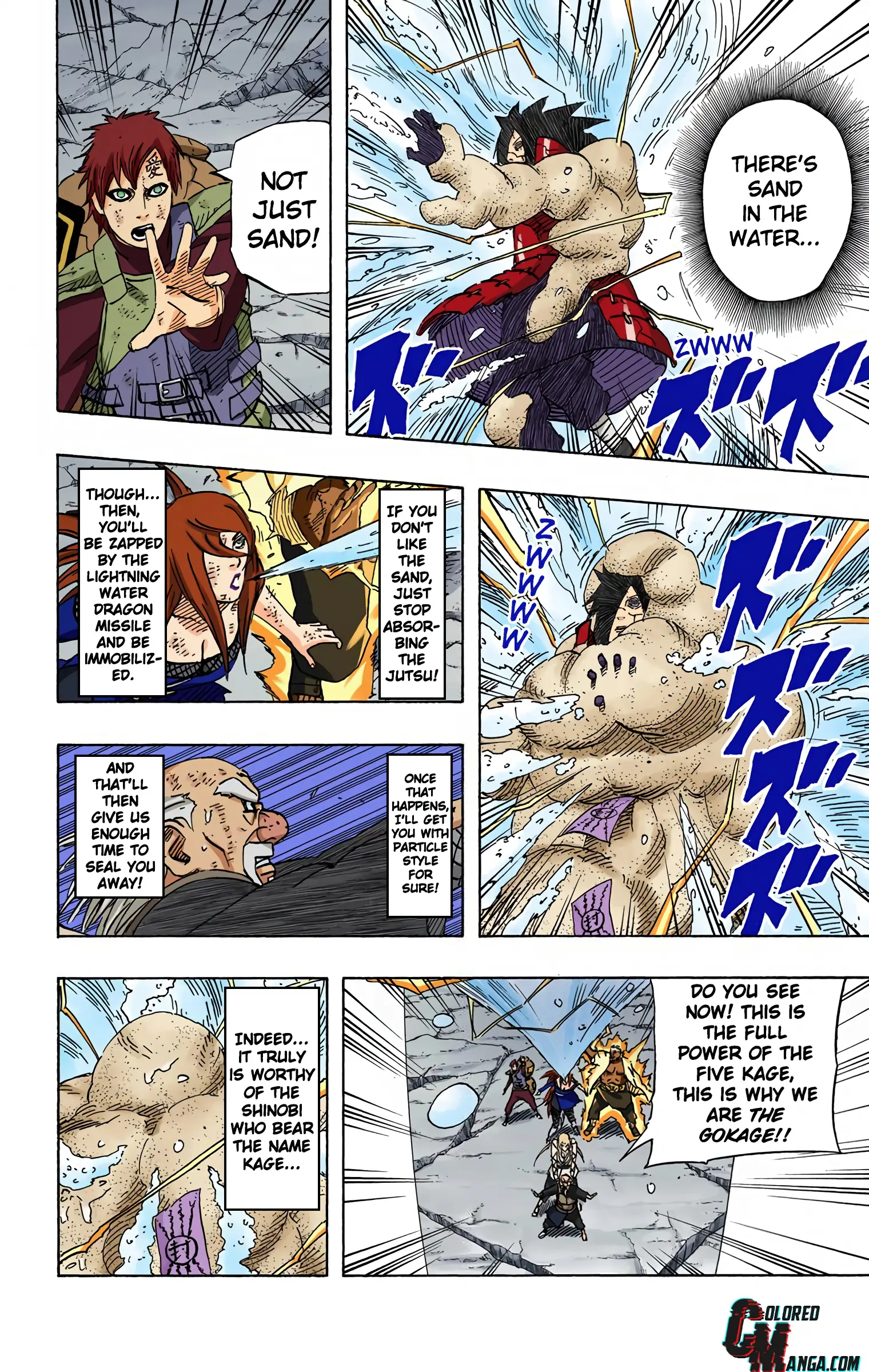Naruto Colored Manga Online, chapter 588, page 18