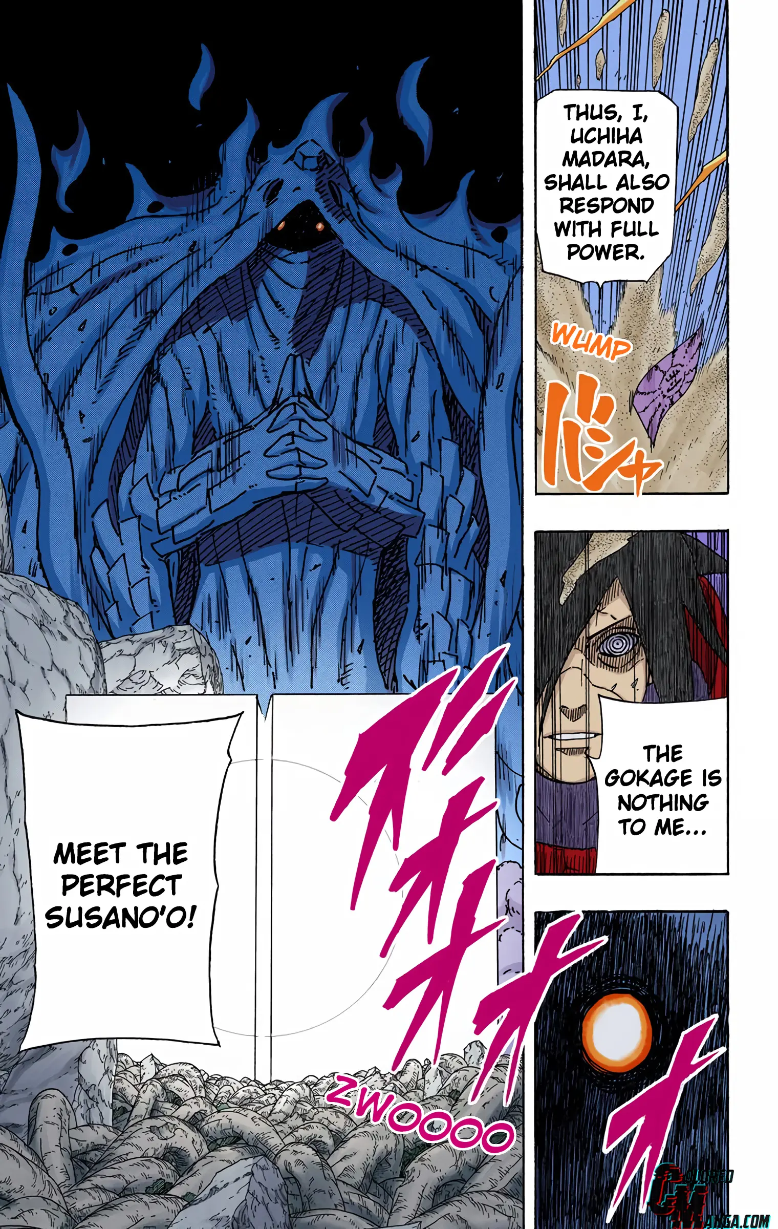 Naruto Colored Manga Online, chapter 588, page 19