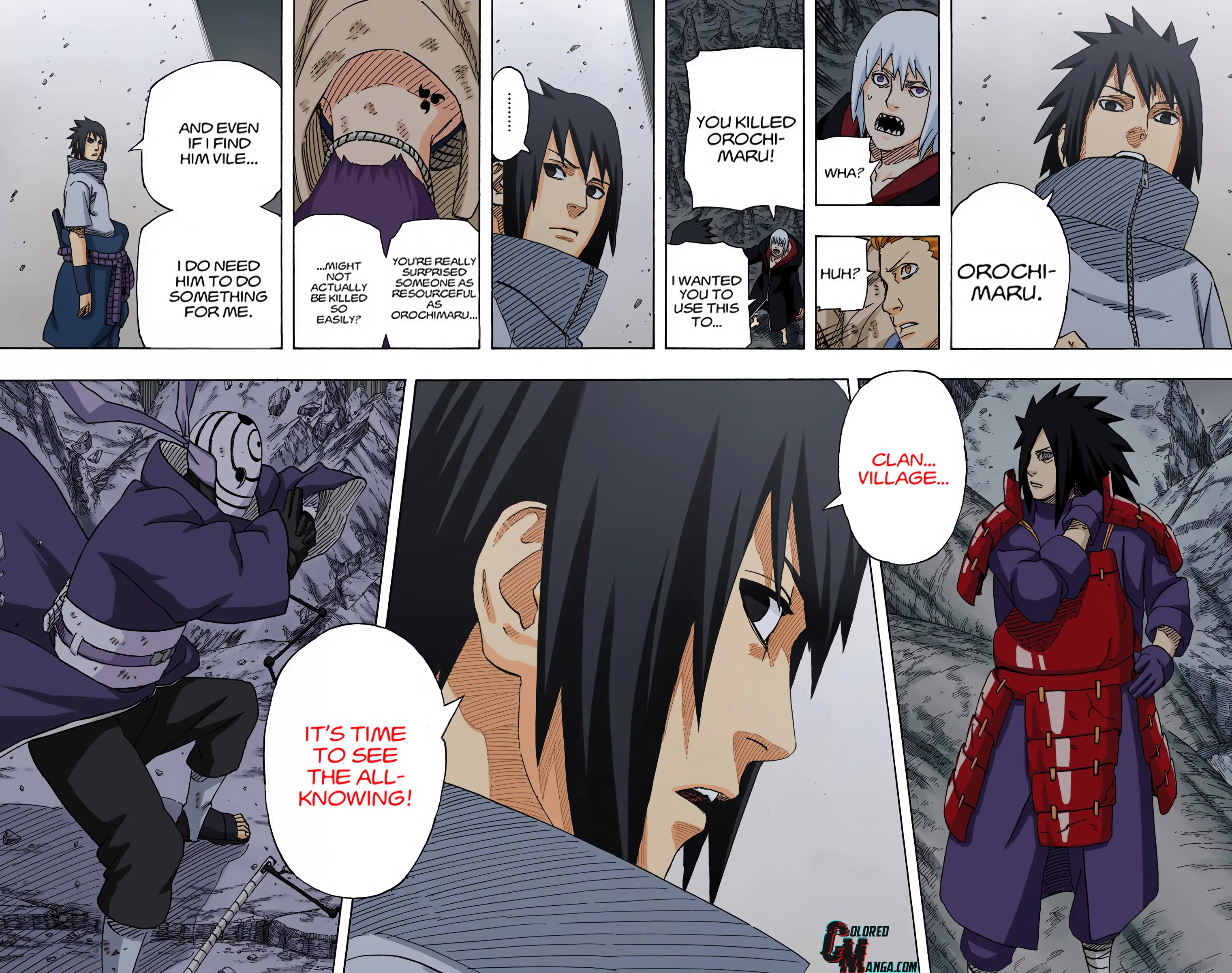 Naruto Colored Manga Online, chapter 592, page 14