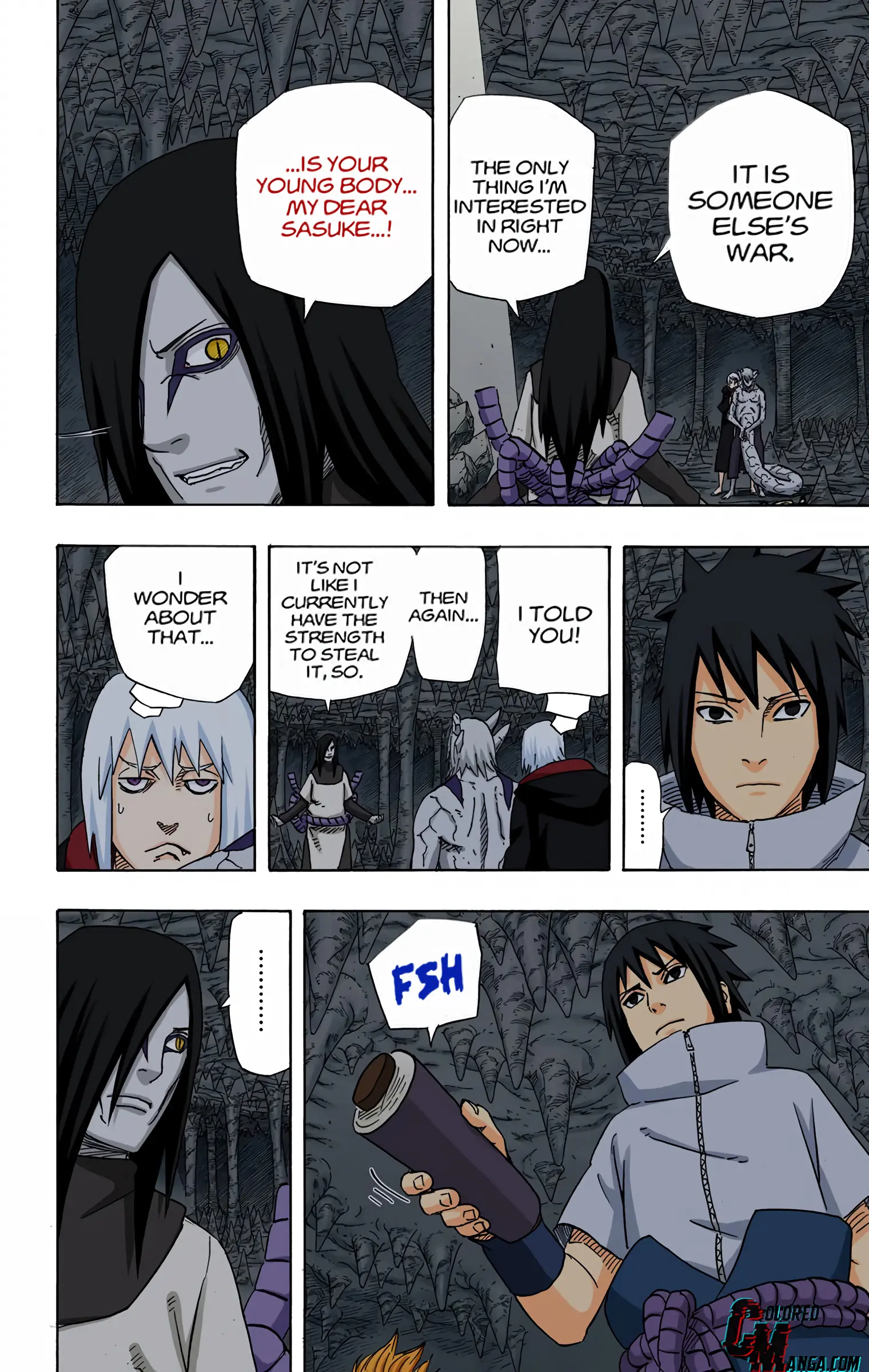 Naruto Colored Manga Online, chapter 593, page 9