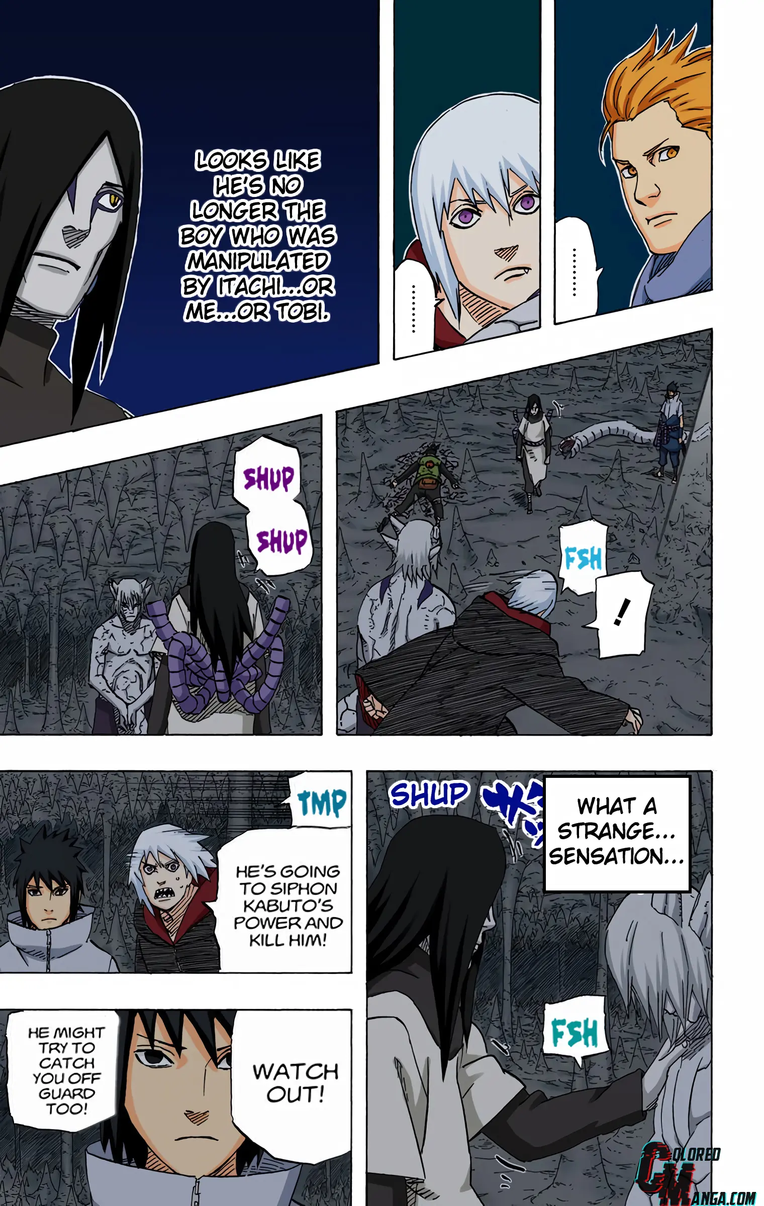 Naruto Colored Manga Online, chapter 593, page 14