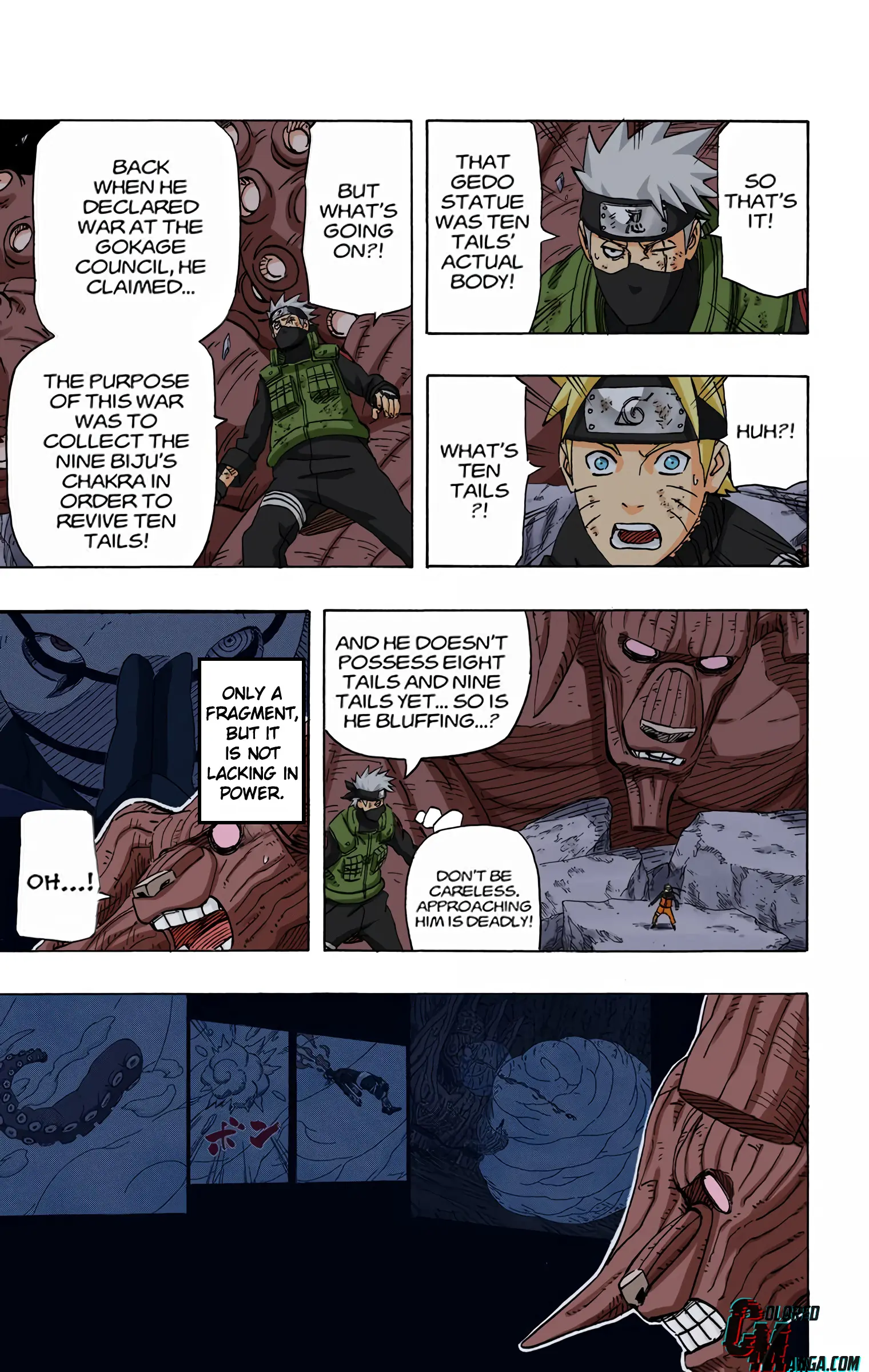 Naruto Colored Manga Online, chapter 594, page 3