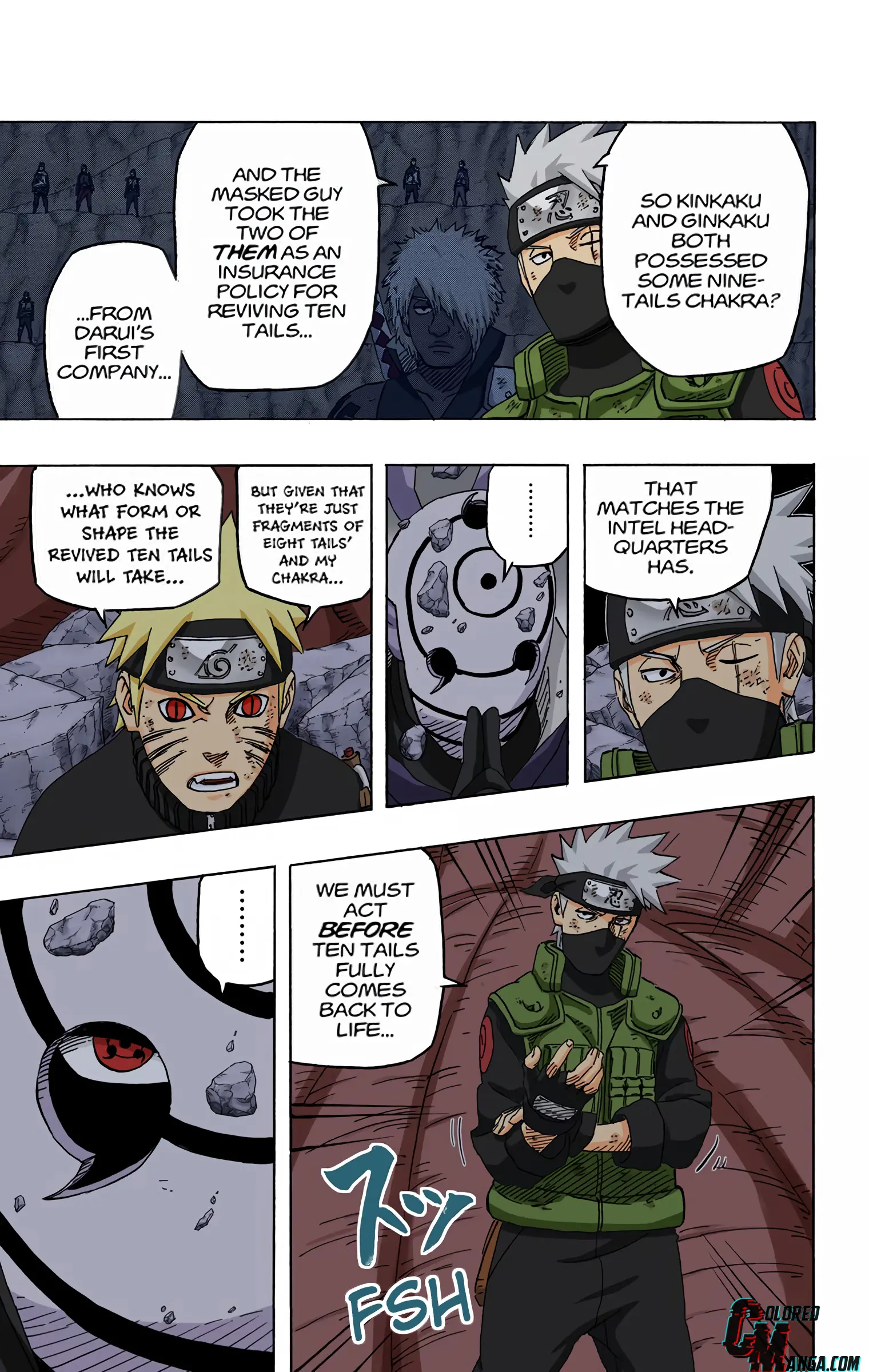 Naruto Colored Manga Online, chapter 594, page 7
