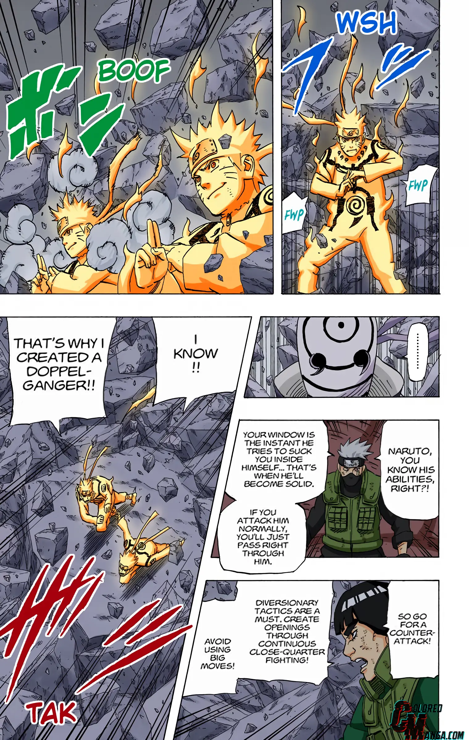 Naruto Colored Manga Online, chapter 595, page 4