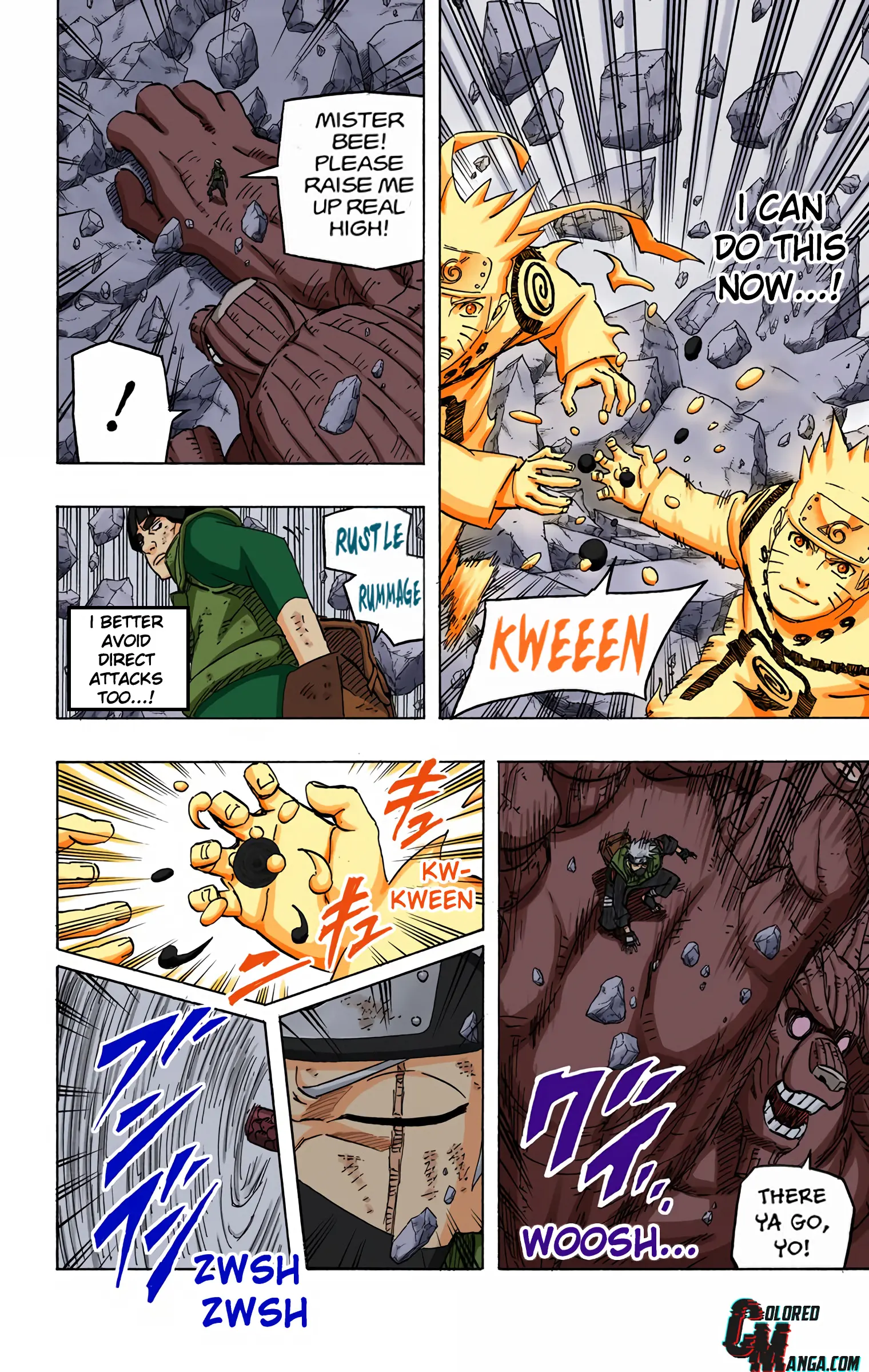 Naruto Colored Manga Online, chapter 595, page 5