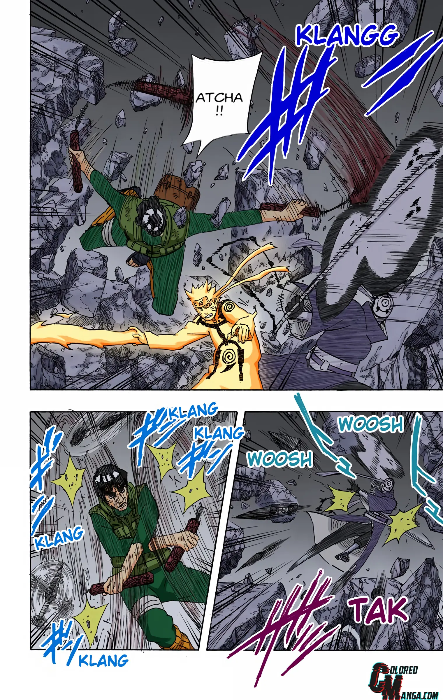 Naruto Colored Manga Online, chapter 595, page 9